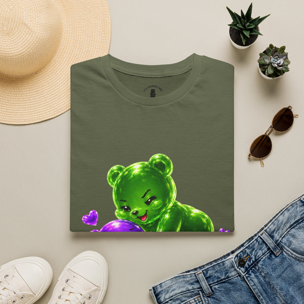Wrestling Around, Special Neon Addition Oozy Bear Gummy Couple- Graphic Shirt (Adults Only)
