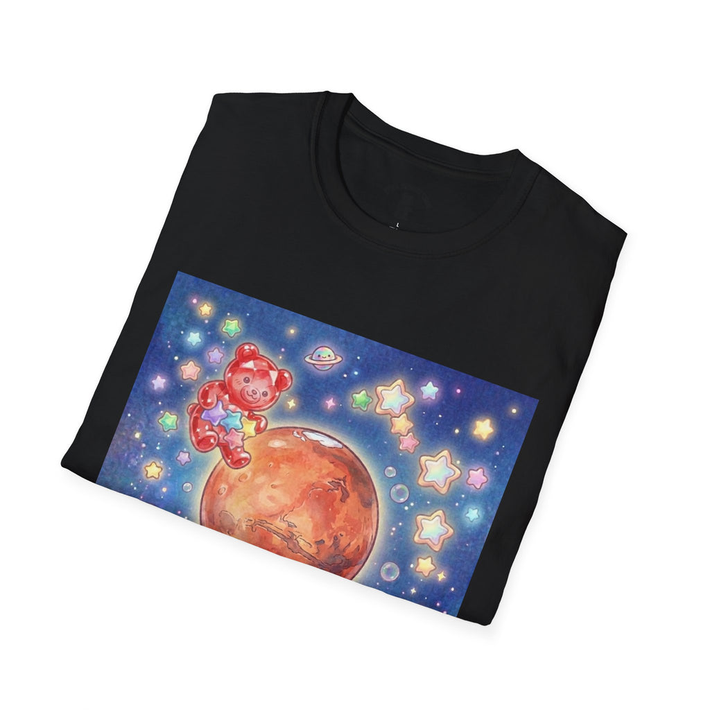Think of Mars, Red Crystal Gooey Gummy Bear — Space Graphic T-Shirt