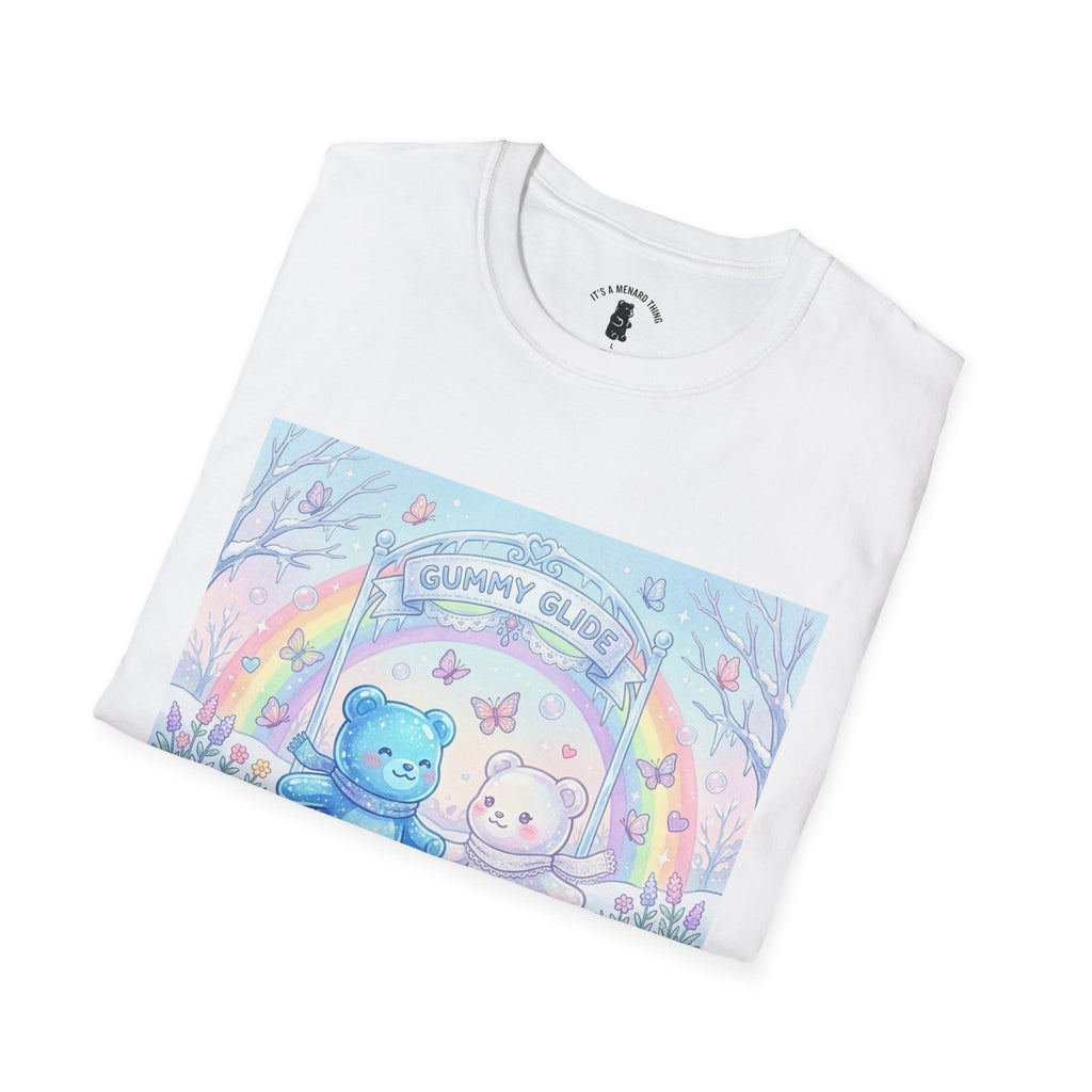 Ice Skating Romantic Adventure, Dou Gooey Gummy Bears— Kawaii Graphic T-Shirt