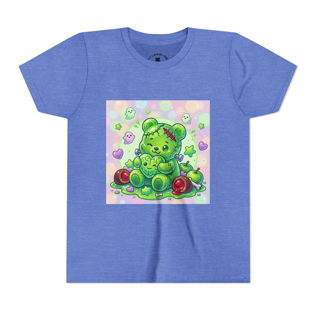 Franken-Gummy-Stein Gooey Bear-Youth Short Sleeve Shirt