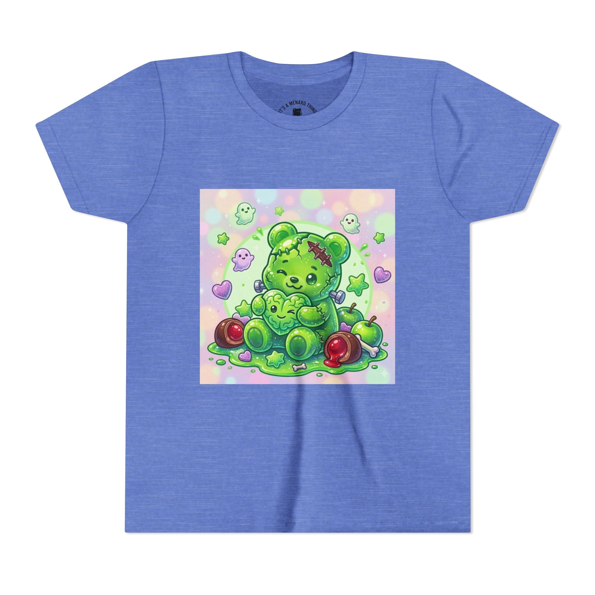 Franken-Gummy-Stein Gooey Bear-Youth Short Sleeve Shirt