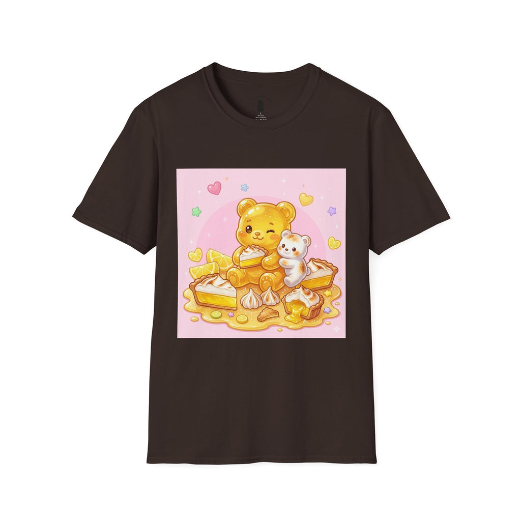 Lemon Margarine Pie & Whipped Cream Gooey Gummy Bear — Kawaii Graphic T-Shirt