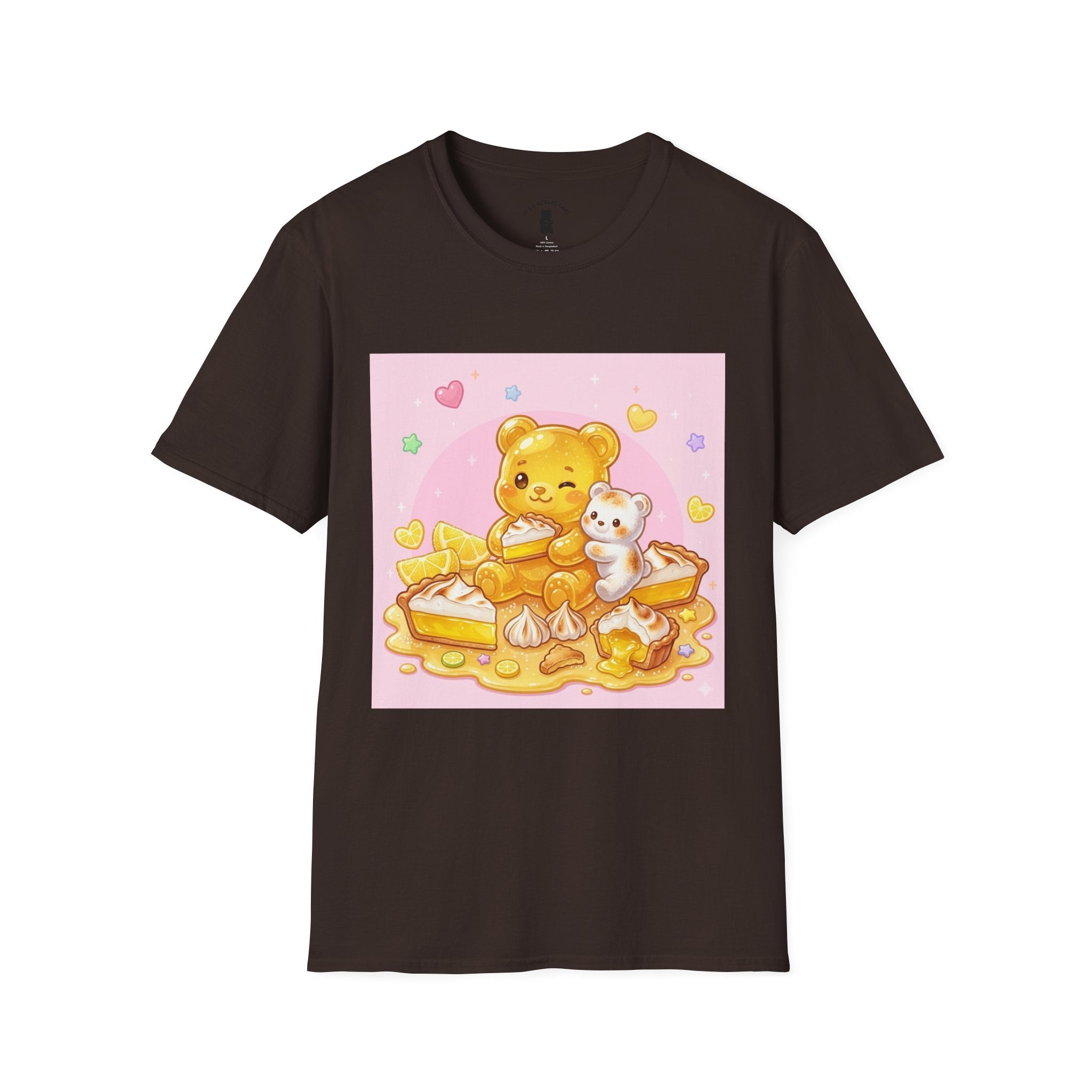 Lemon Margarine Pie & Whipped Cream Gooey Gummy Bear — Kawaii Graphic T-Shirt