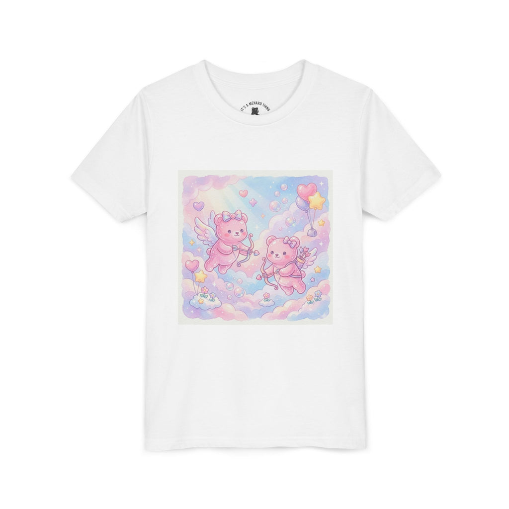 Cherub Angels Gooey Gummy Bear Friends- Hearts Pastel Cloud Graphic