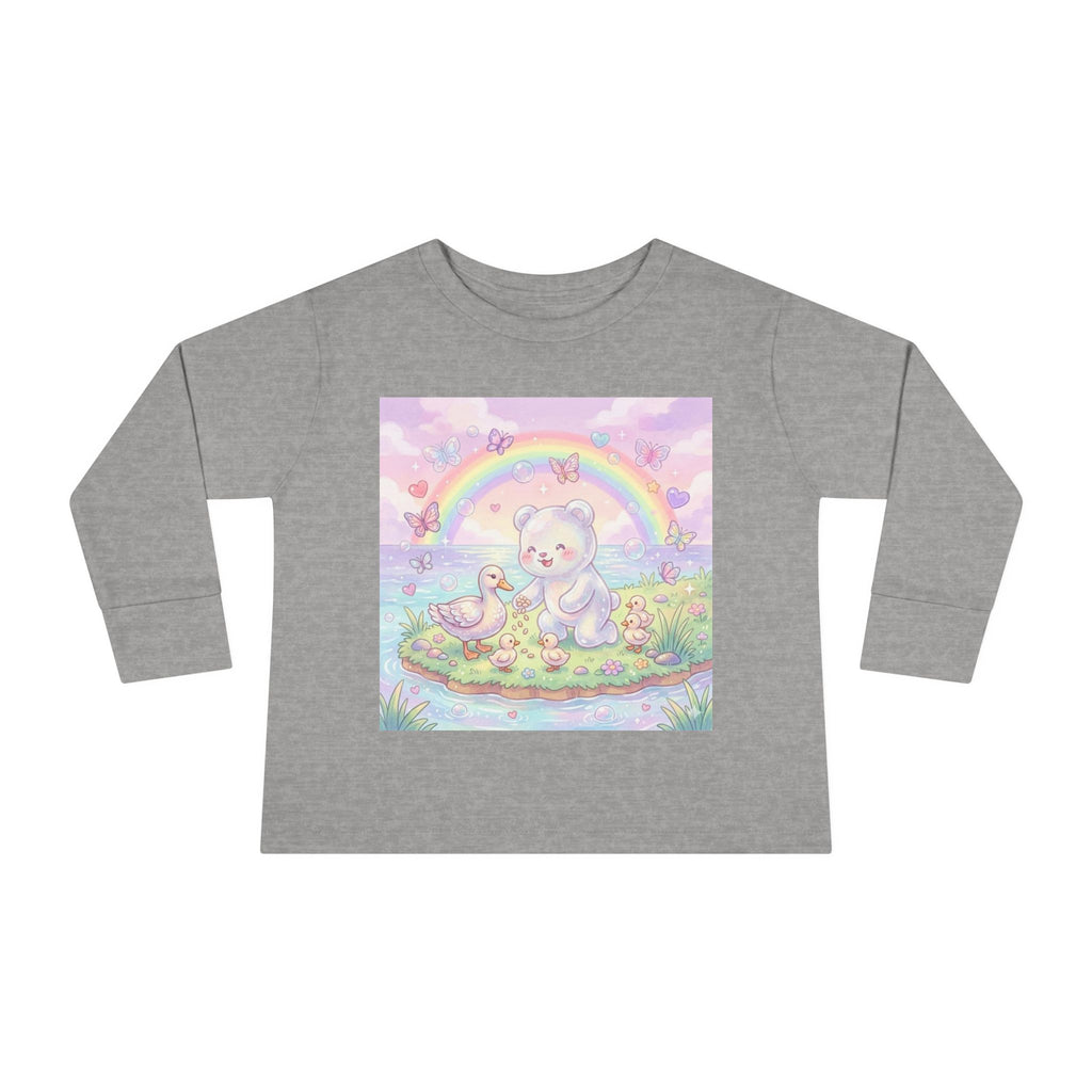 Feeding The Ducks at The Park, Oozy Bear Gummy Friend- Graphic Long Sleeve Shirt
