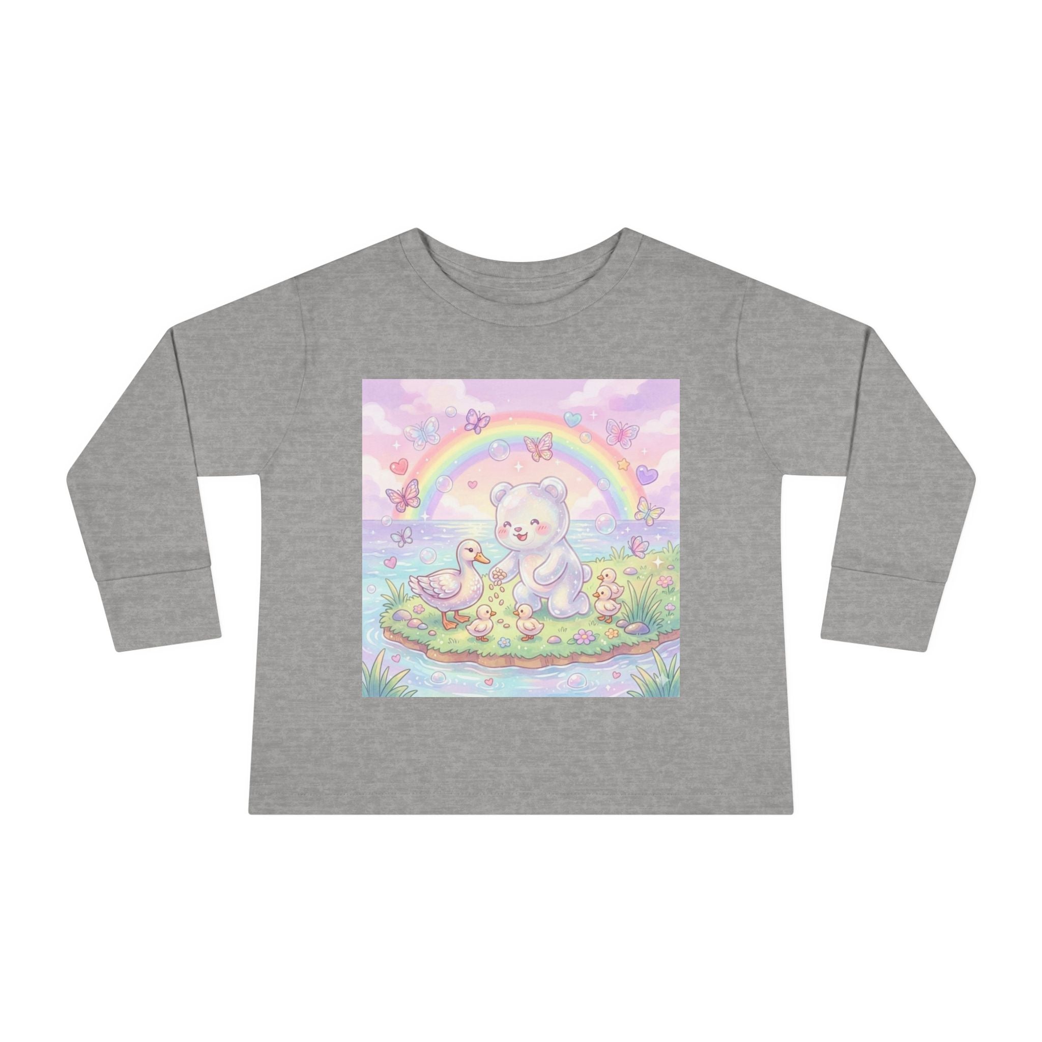 Feeding The Ducks at The Park, Oozy Bear Gummy Friend- Graphic Long Sleeve Shirt