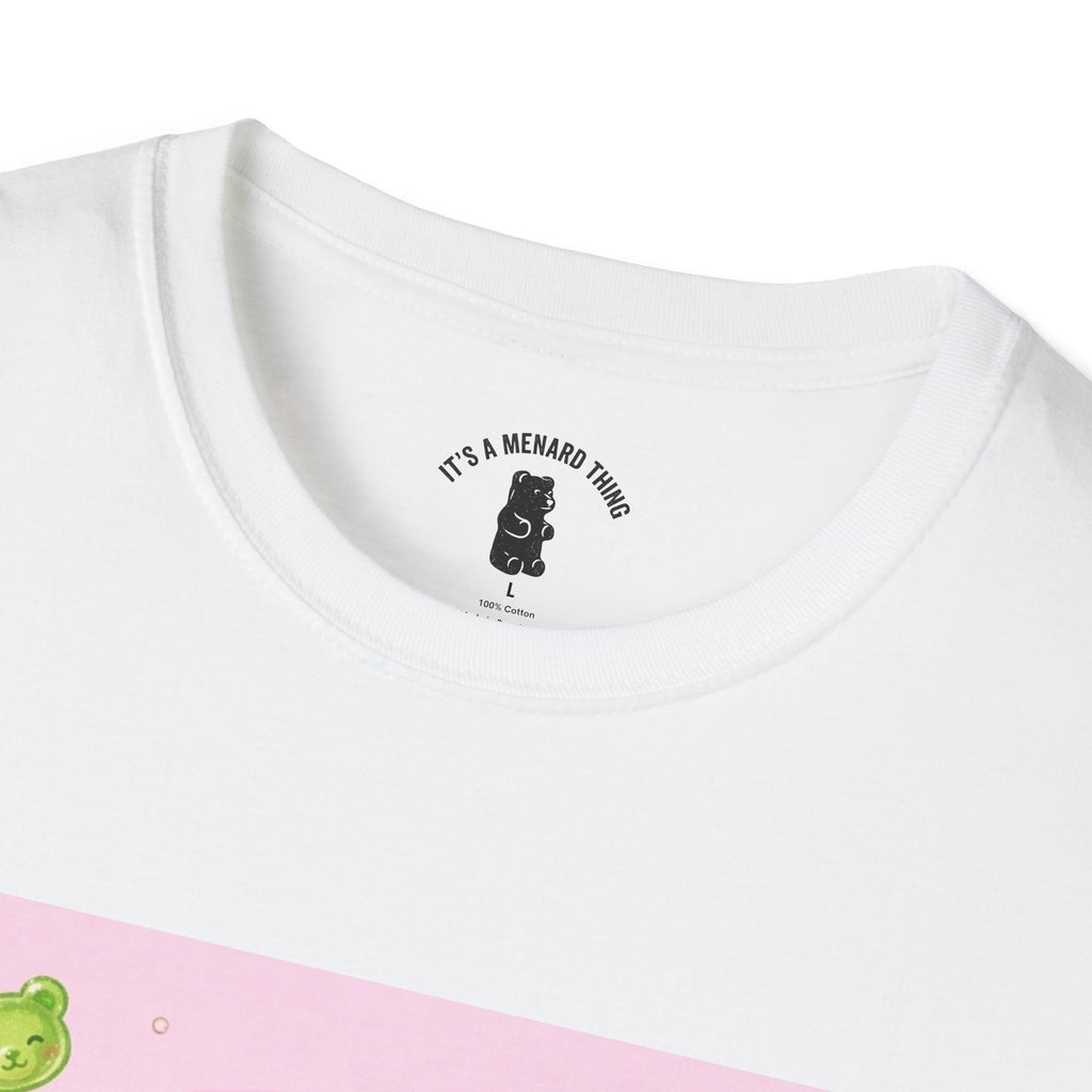 Lime Green Smooth Margaritta Boozy Gooey Gummy Bear- Kawaii Graphic T-Shirt
