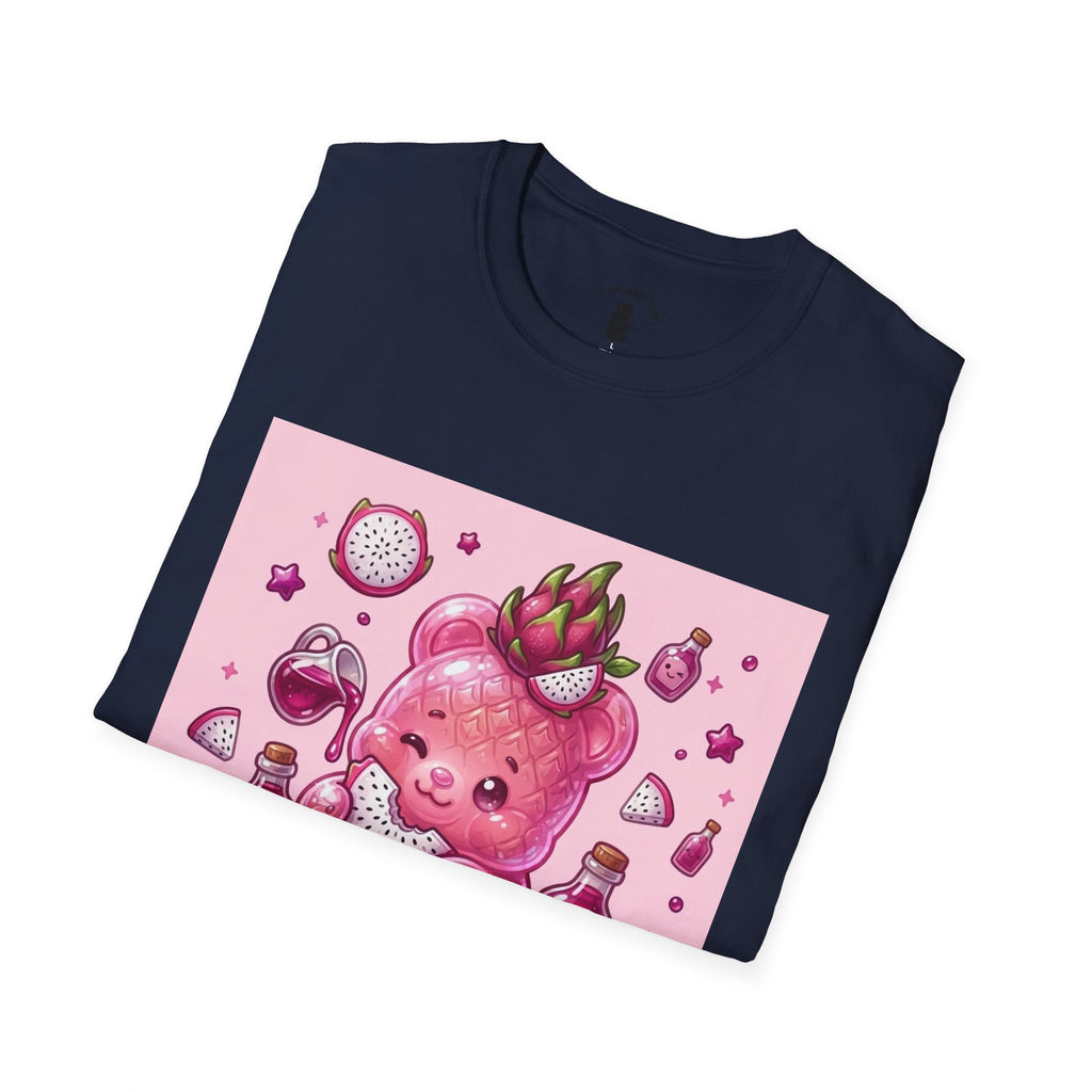 Exotic Pink Dragon Fruit Gooey Gummy Bear  — Adorable Graphic T-Shirt