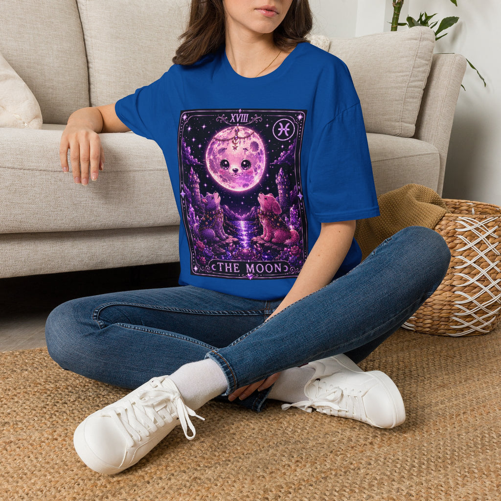 The Moon Tarot Astrological Style Oozy Bear Gummy Friend- Graphic Shirt
