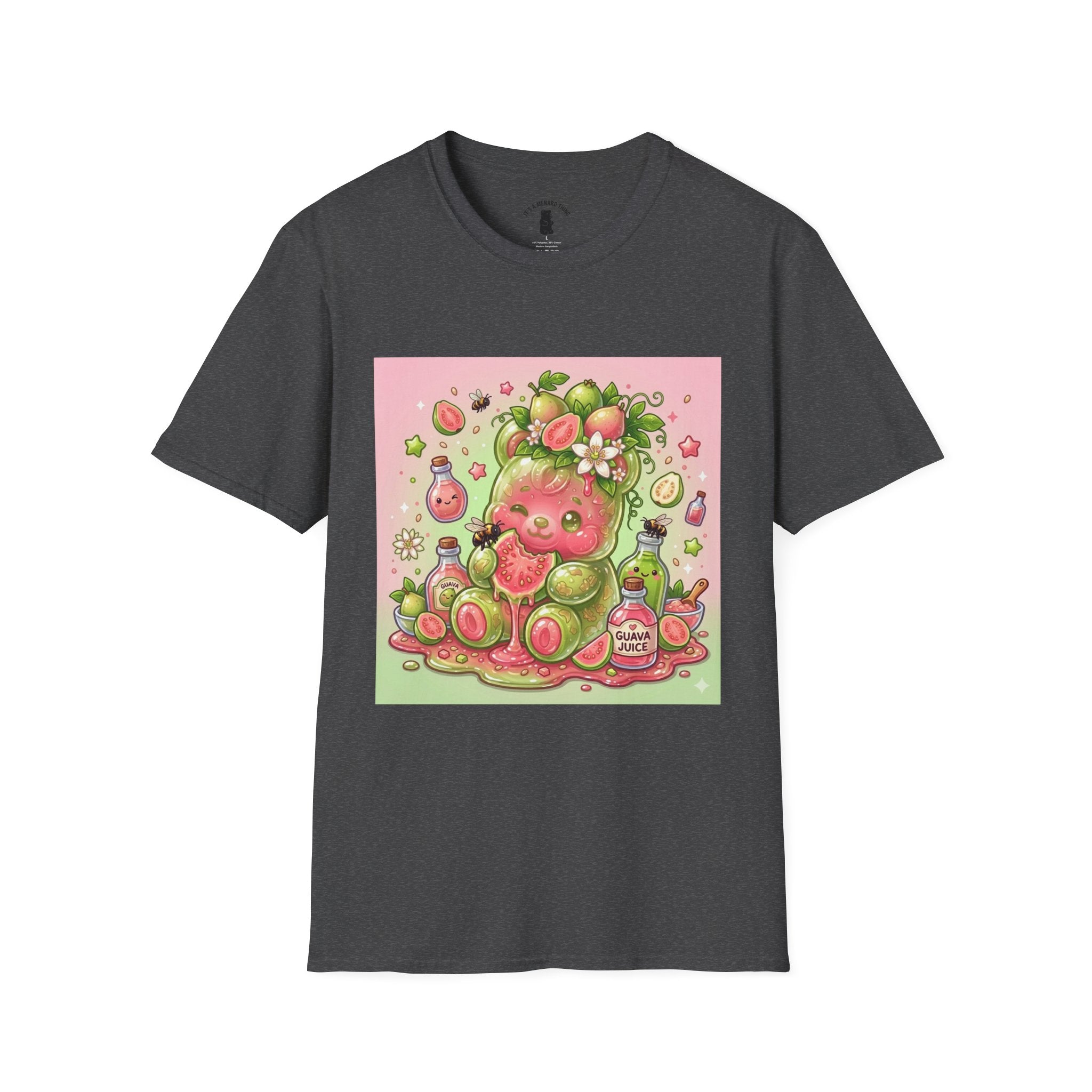 Sweet little Guava, Exotic Fruit Gooey Gummy Bear — Kawaii Graphic T-Shirt