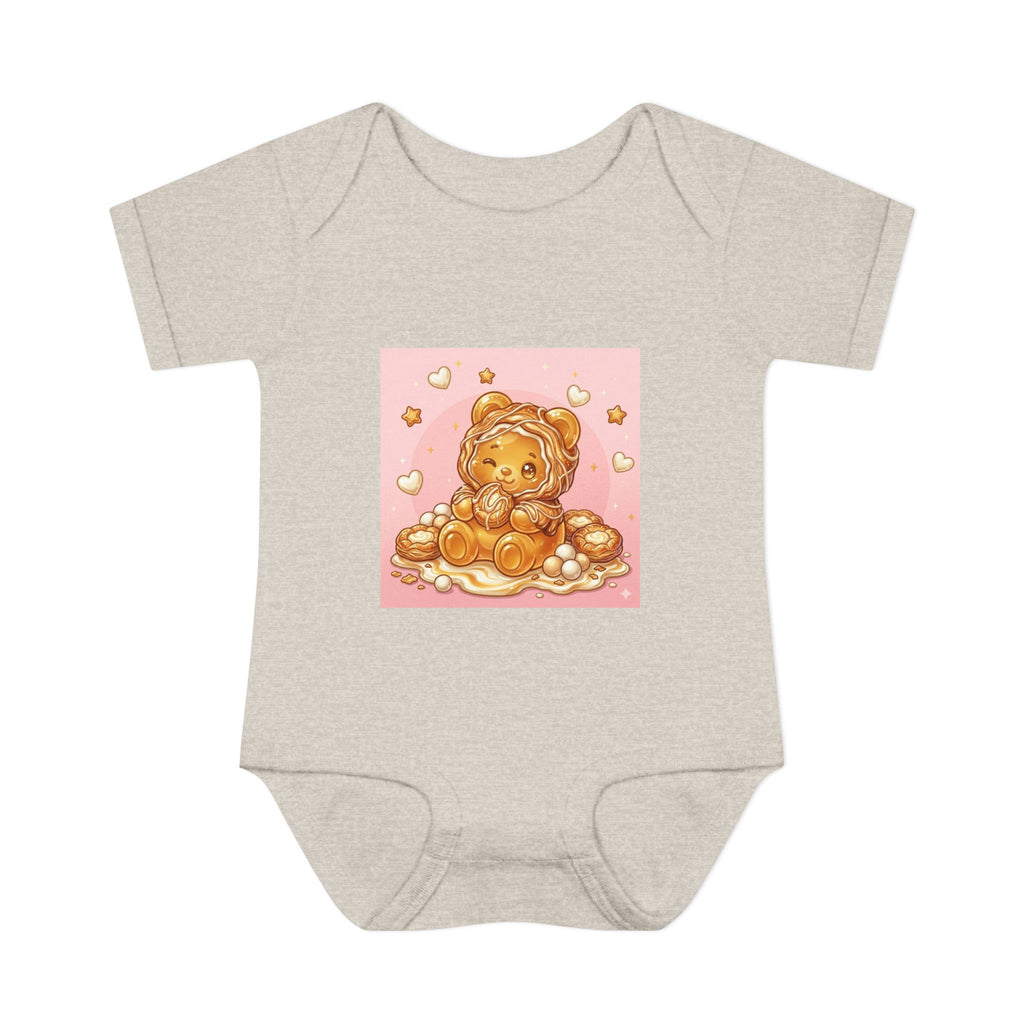 Cheese Danish Gooey Gummy bear in Puff PJs- Baby Onesie