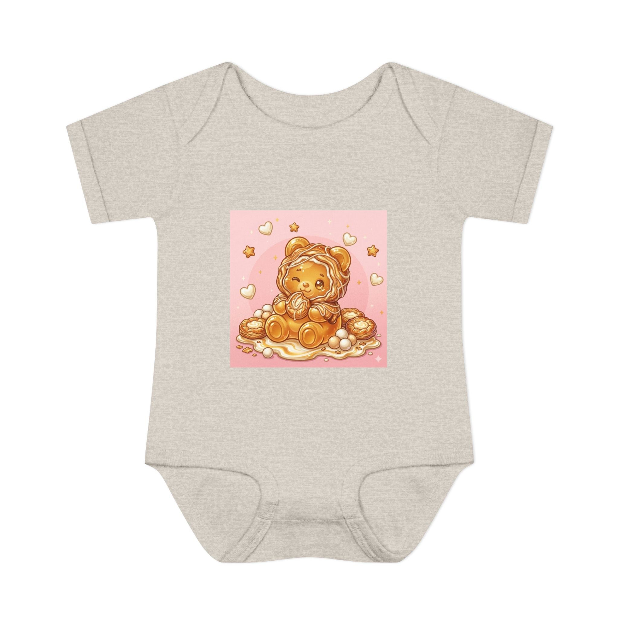 Cheese Danish Gooey Gummy bear in Puff PJs- Baby Onesie