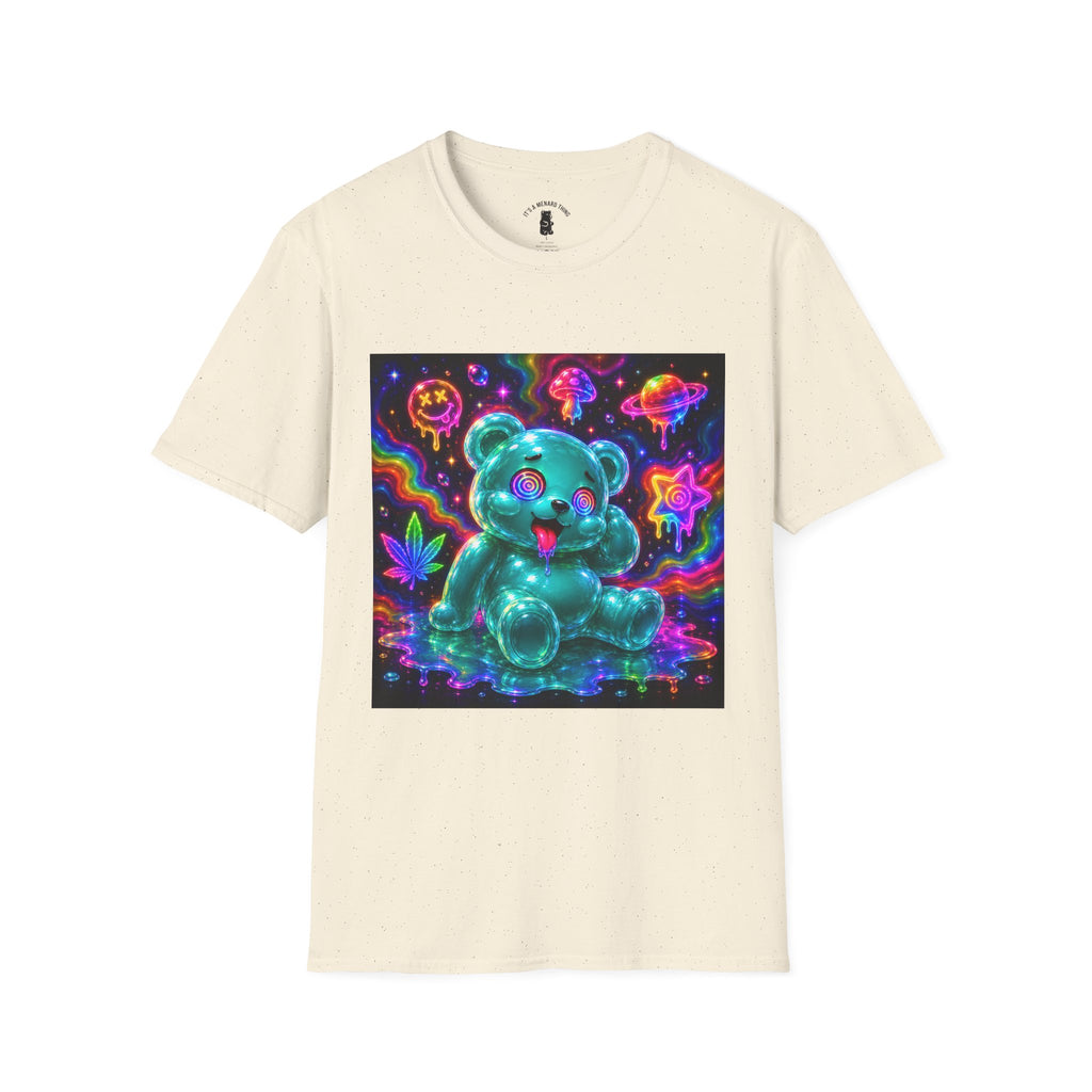 Psychedelic Neon Special Addition Oozy Bear Gummy Friend— Graphic Shirt (Adult Only)