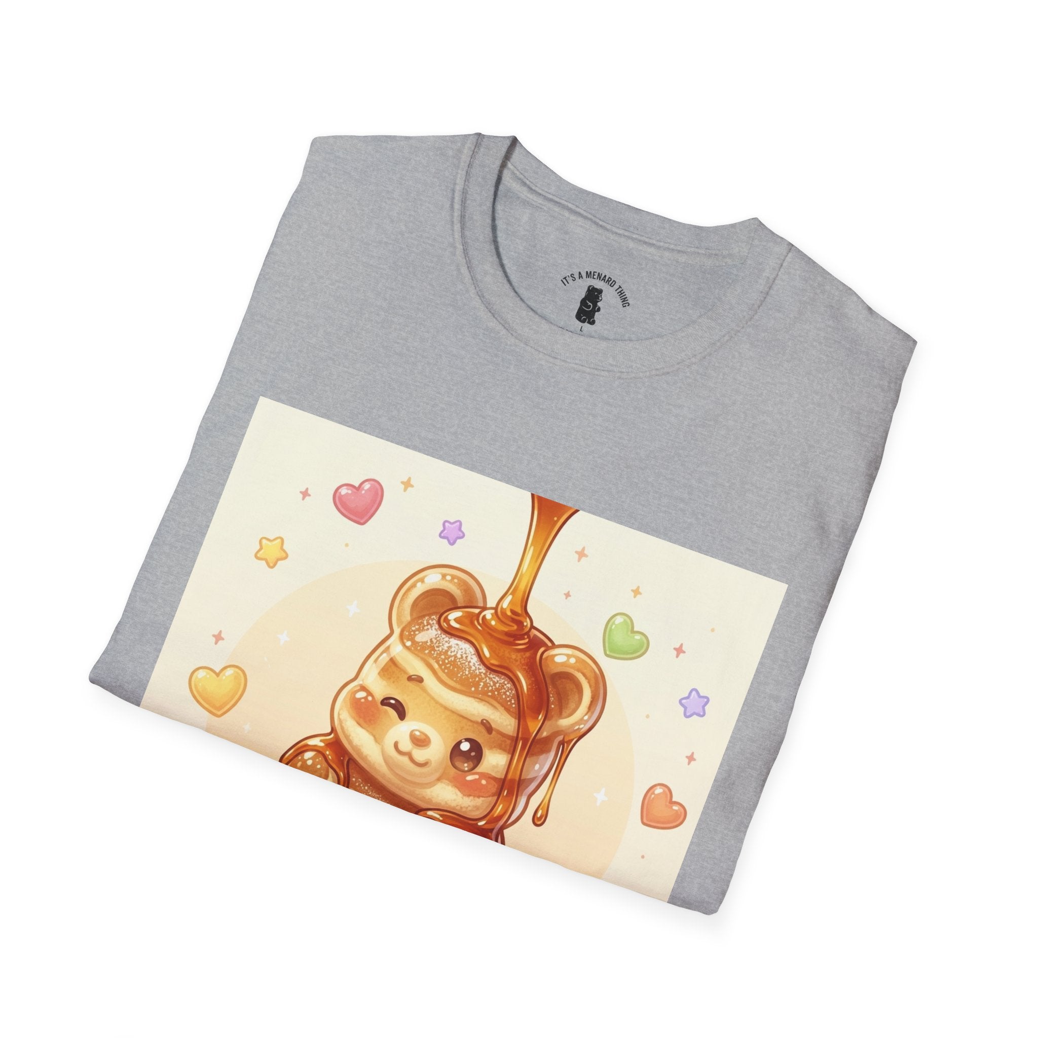 Cute Thick Fluffy Pancake Gooey Gummy Bear — Kawaii Illustration