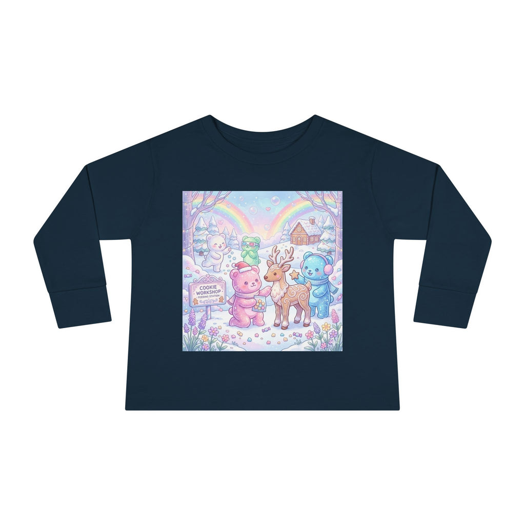Feeding the Reindeer, Oozy Bear Friends Special Holiday- Graphic Long Sleeve Shirt
