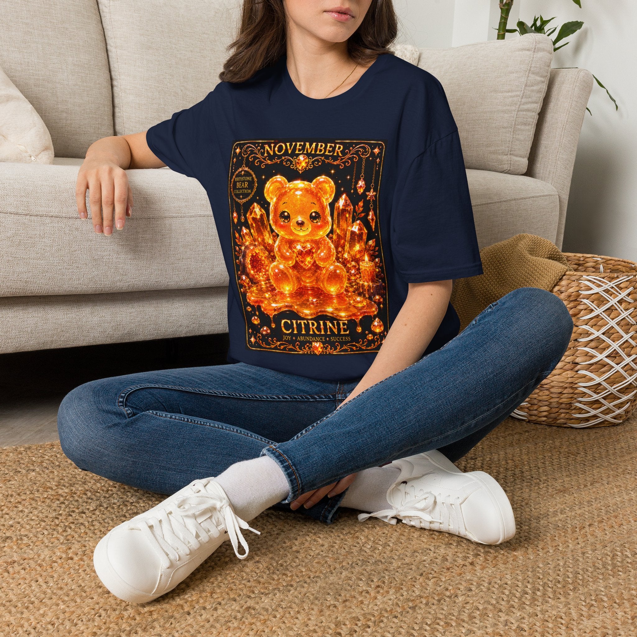 November, Citrine Birthstone Oozy Bear Special Addition- Graphic Shirt