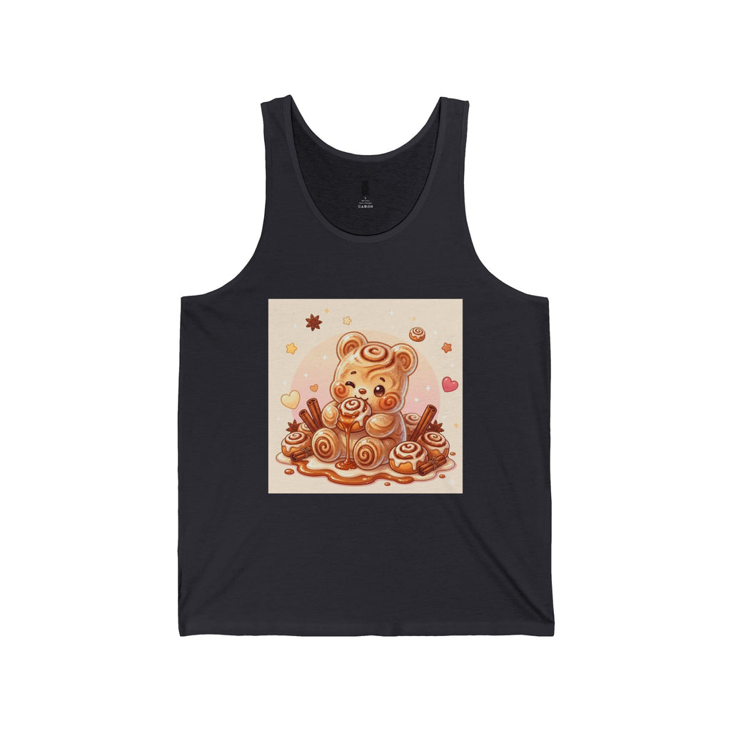Sweet Baked Cinnamon Roll and Frosting, Gooey Gummy Bear — Kawaii Graphic Tank