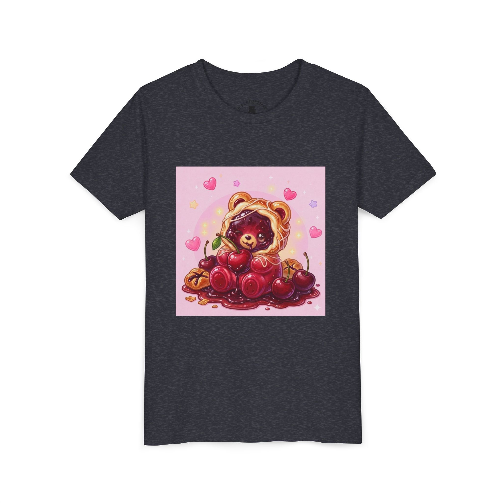 Cherry Danish Gooey Gummy Bear Graphic Youth T-Shirt