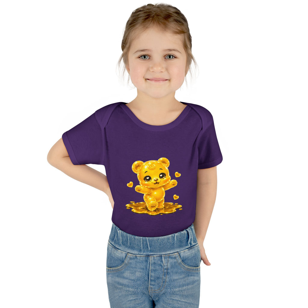 Baby Golden Oozy Gummy Bears First Steps, Cutie Addition- Graphic Onesie