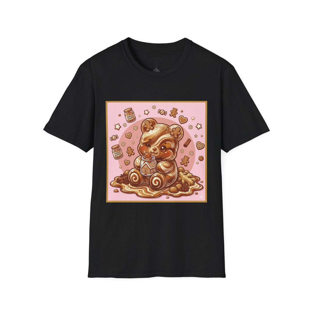 Kawaii Gingerbread Gooey Gummy Bear- Graphic T-Shirt