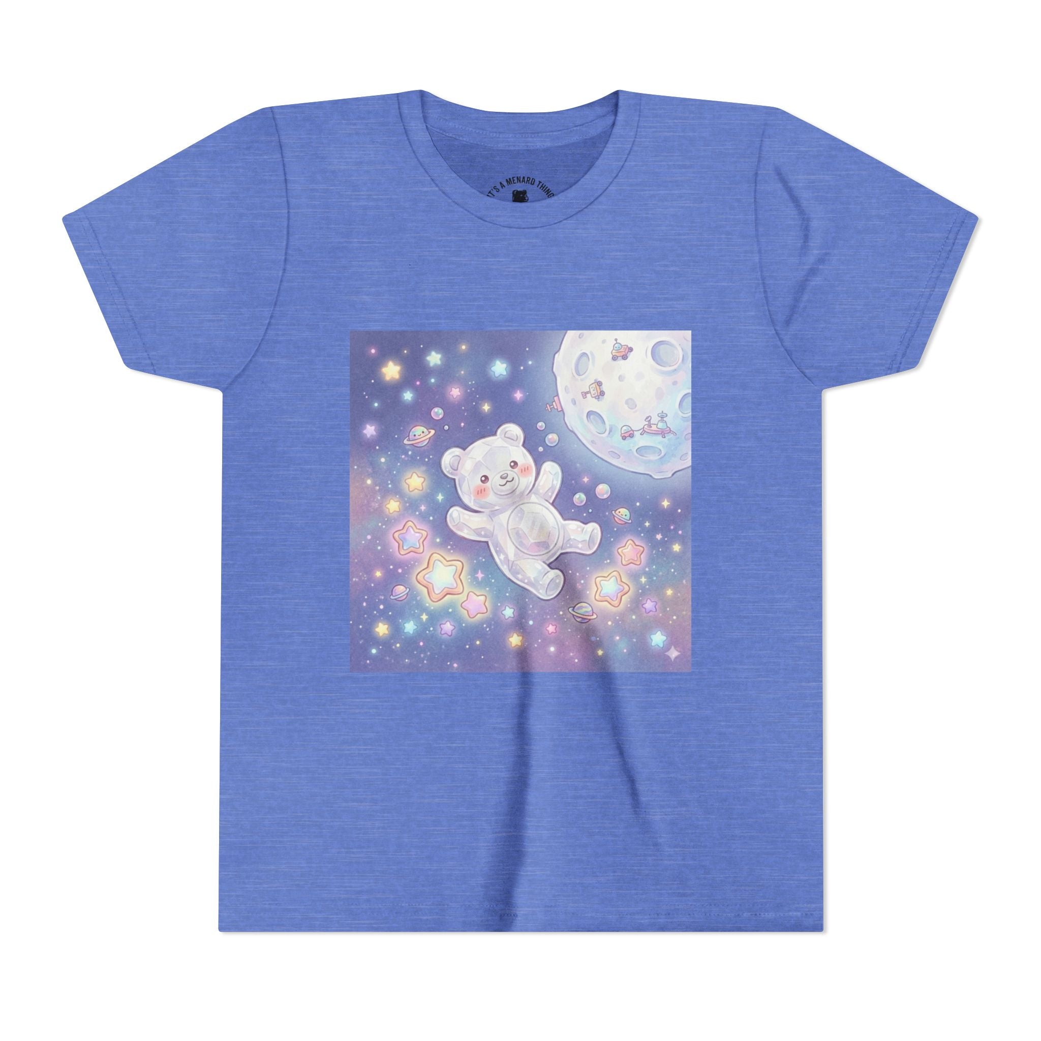 "Float Me to The Moon" Gooey White Crystal Gummy Bear Youth Tee