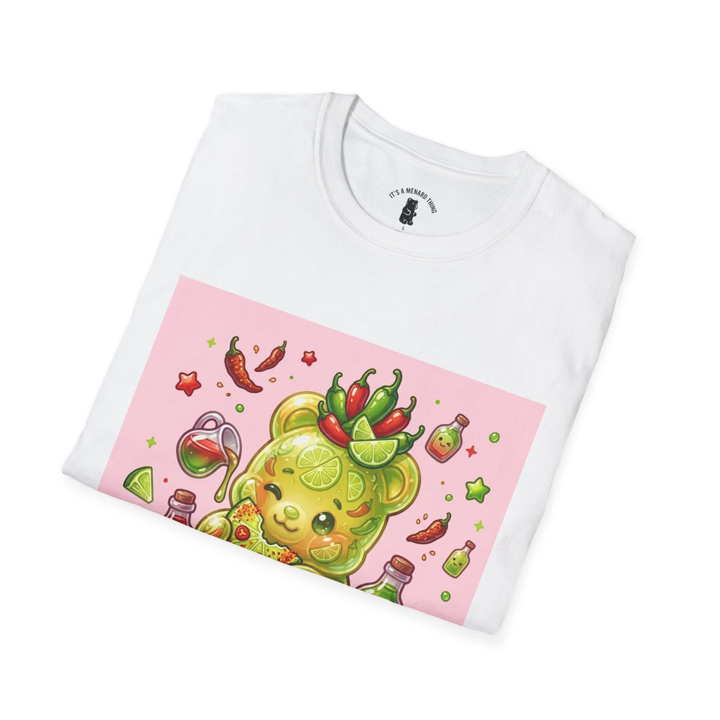 Adorable sweet Chili Lime, Exotic Gooey Gummy Bear— Kawaii Graphic T-Shirt