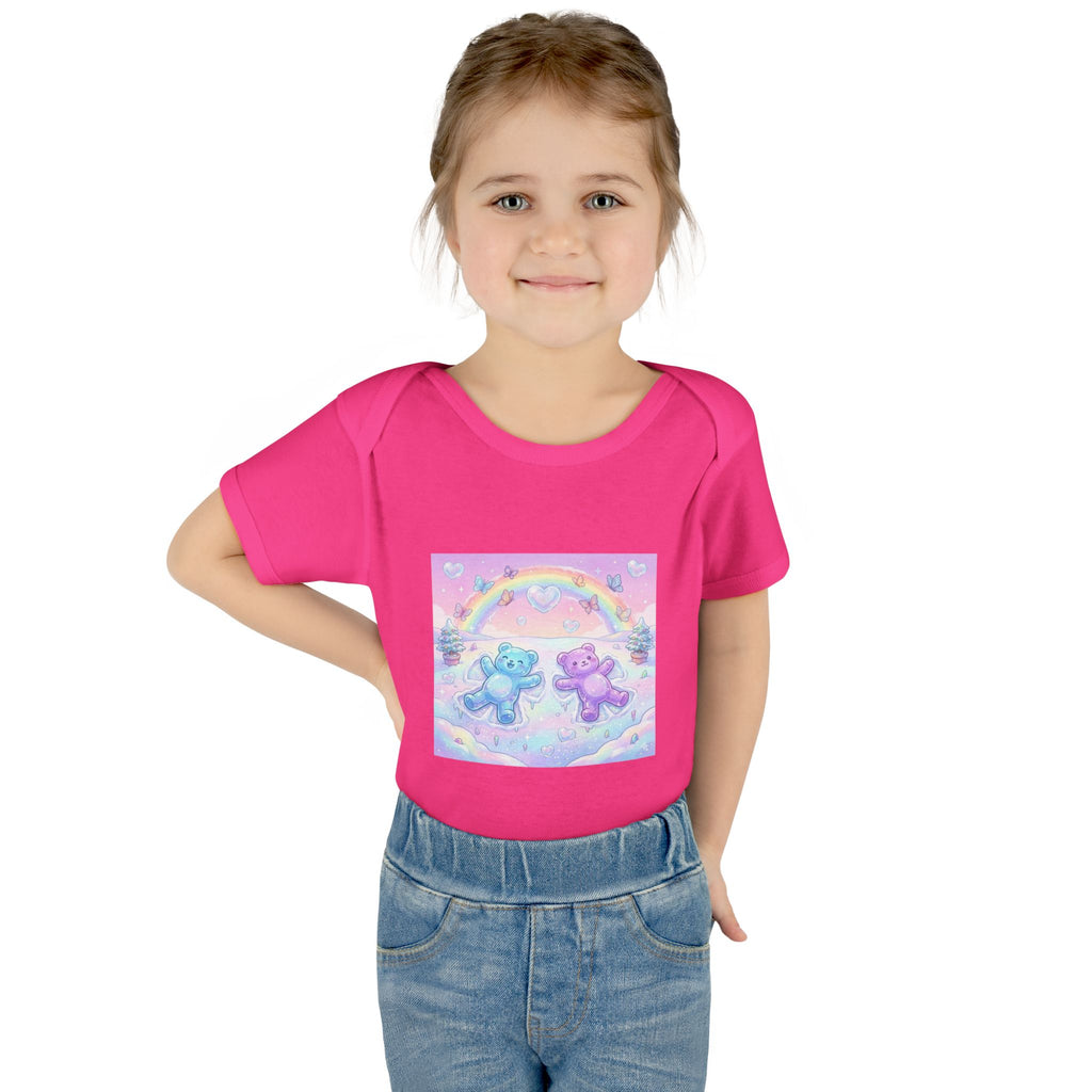 Twin Snow Angel Gooey Gummy Bears Infant Bodysuit — Cute Baby Onesie