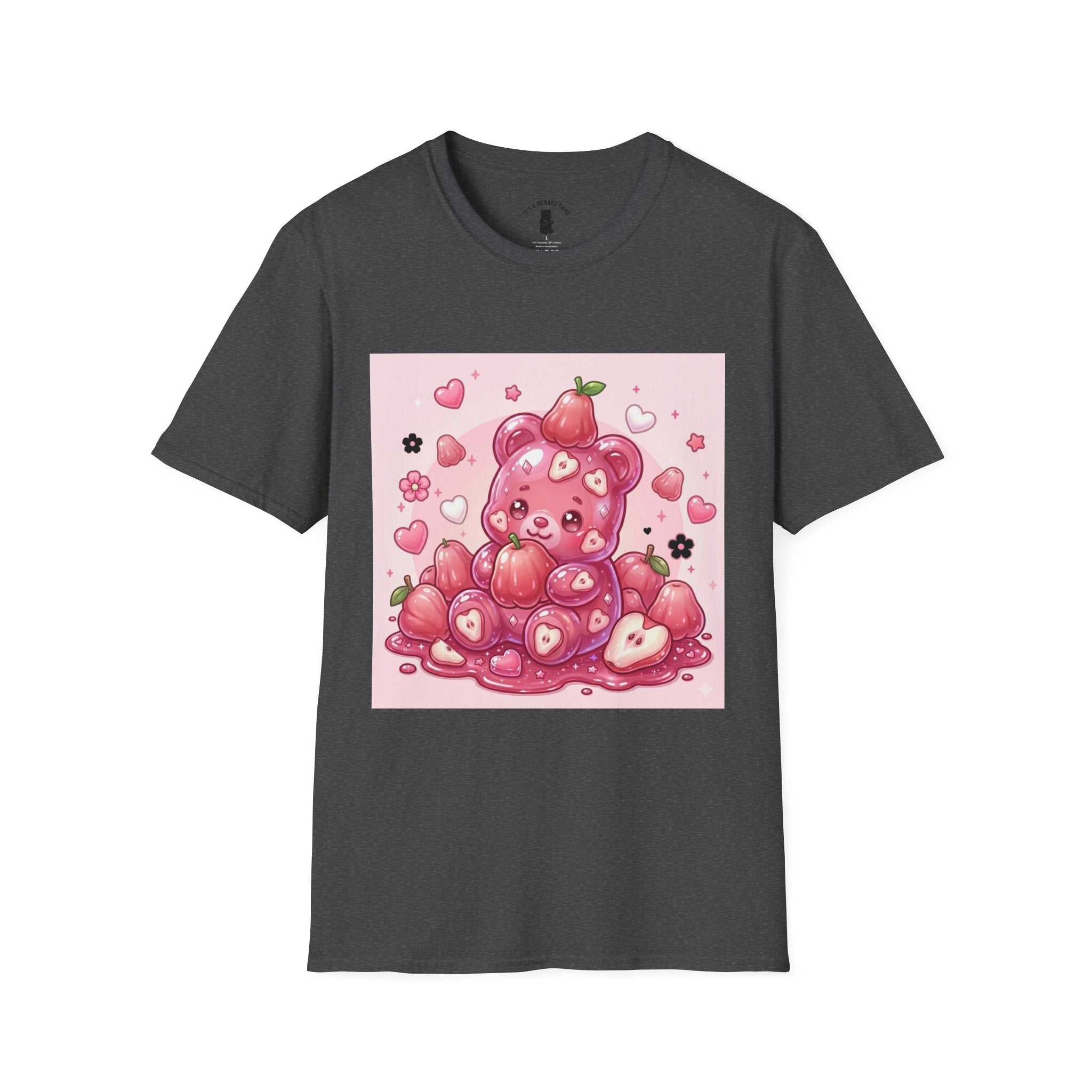 Beautiful Pink Rose Bell Apple, Exotic Oozy Gummy Bear — Cute Graphic Shirt
