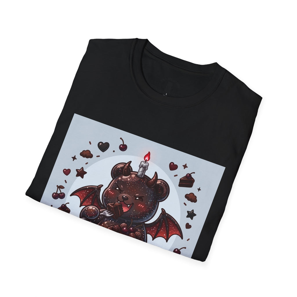 Devils food Cake Demon, Gooey Fudge Gummy Bear — Kawaii Graphic Tee