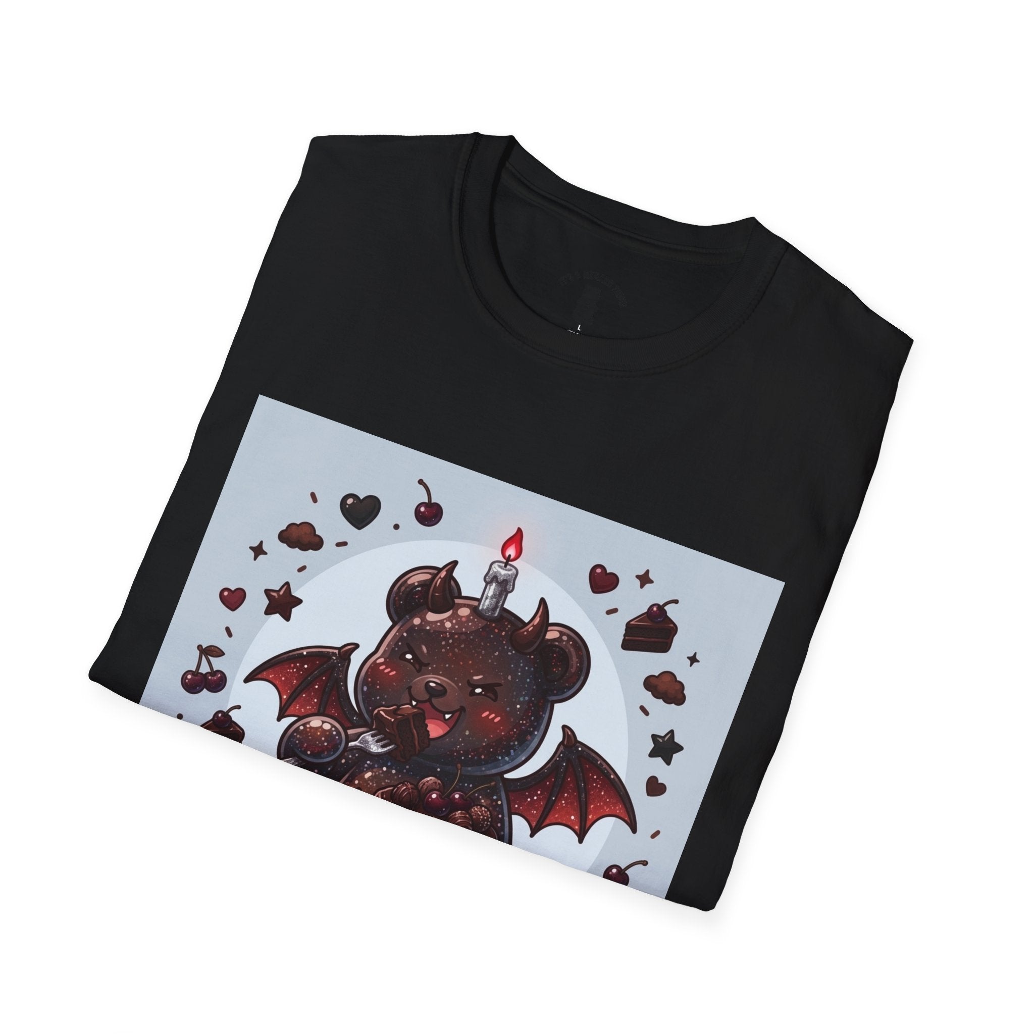 Devils food Cake Demon, Gooey Fudge Gummy Bear — Kawaii Graphic Tee