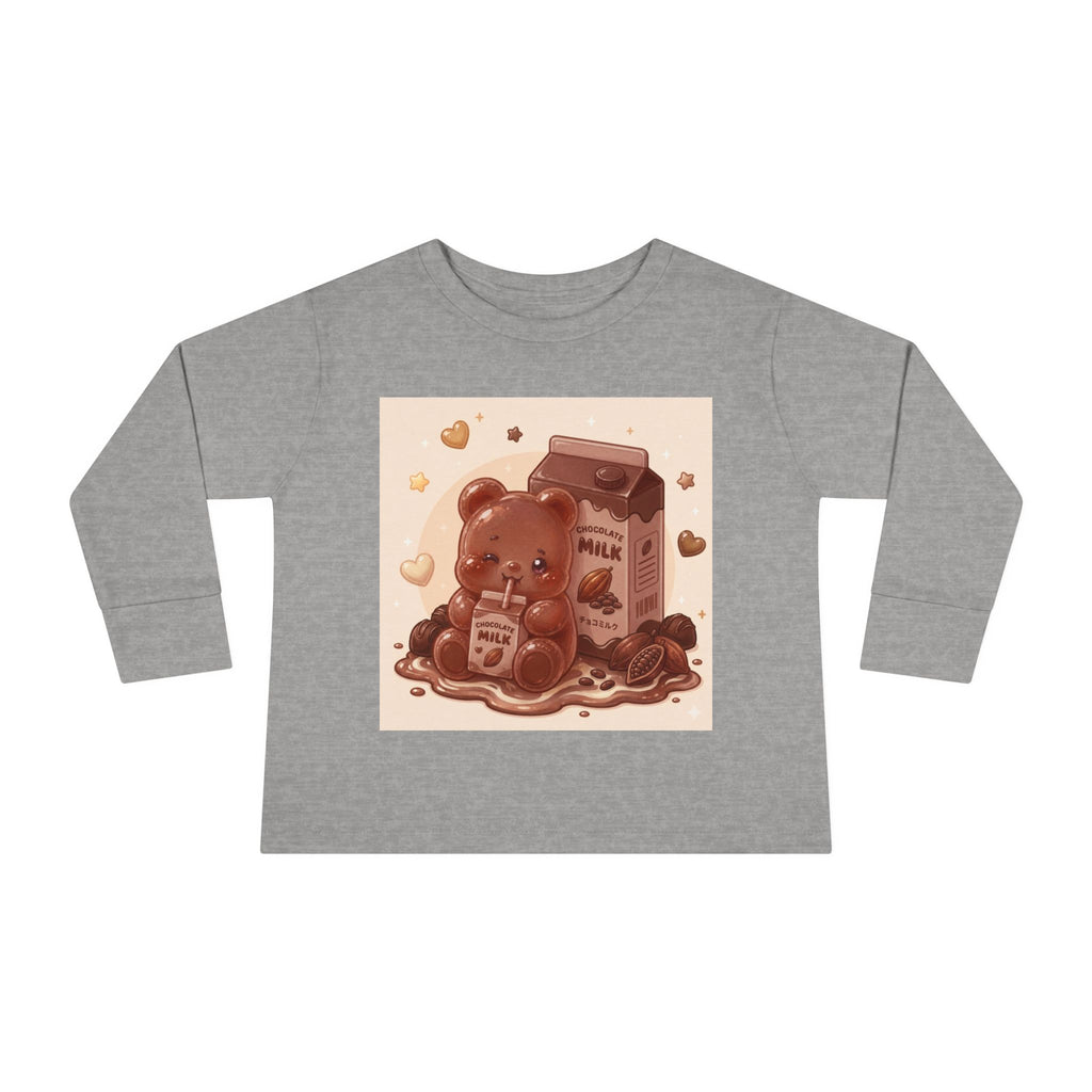 Chocolate Milk Oozy Bear- Graphic Long Sleeve Shirt