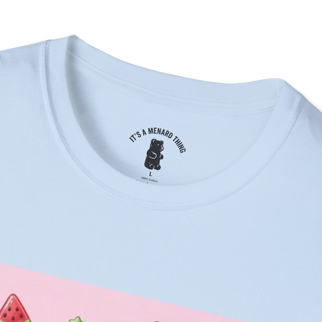 Watermelon Lollipop Gooey Gummy Bear T-Shirt — Kawaii Fruit Graphic Tee