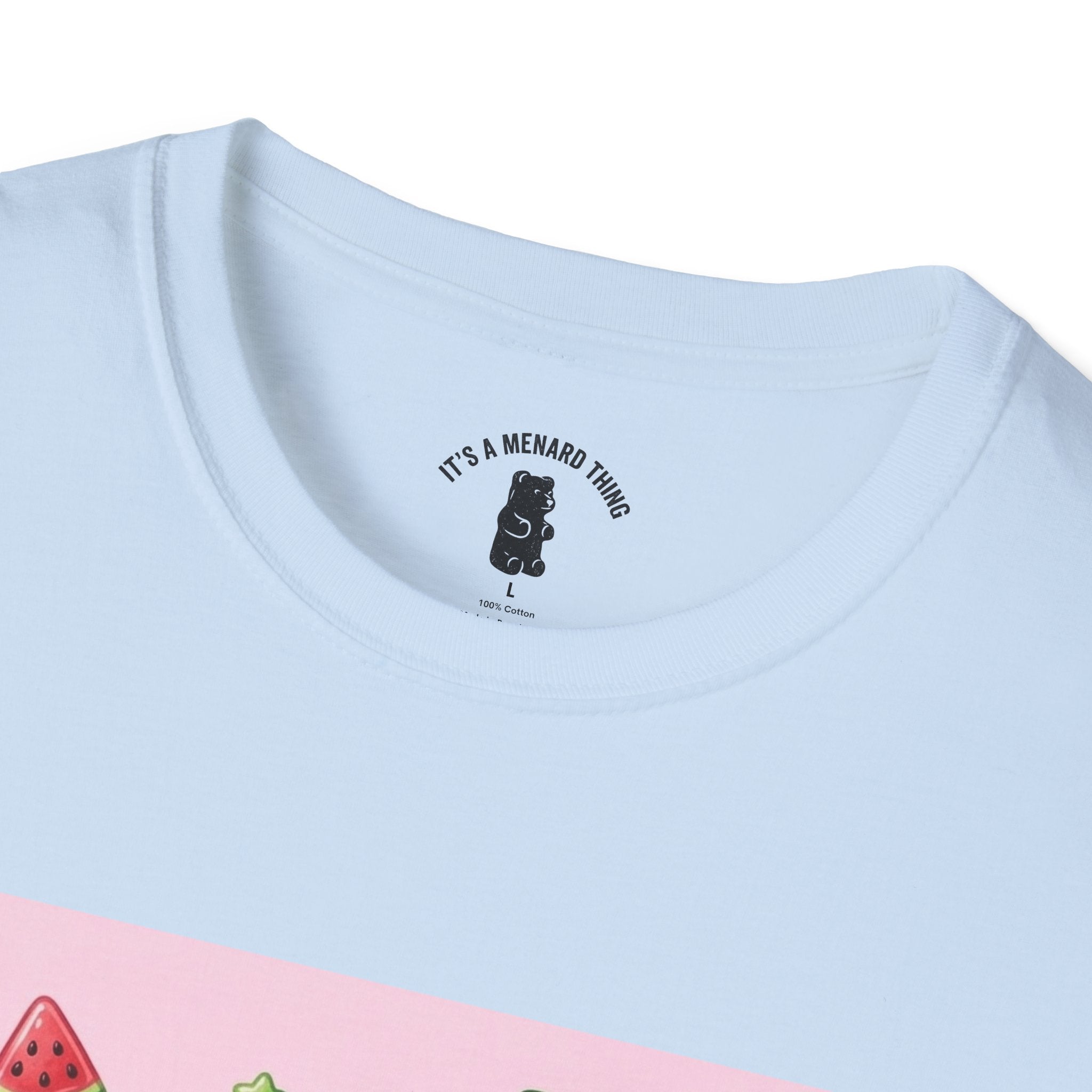 Watermelon Lollipop Gooey Gummy Bear T-Shirt — Kawaii Fruit Graphic Tee