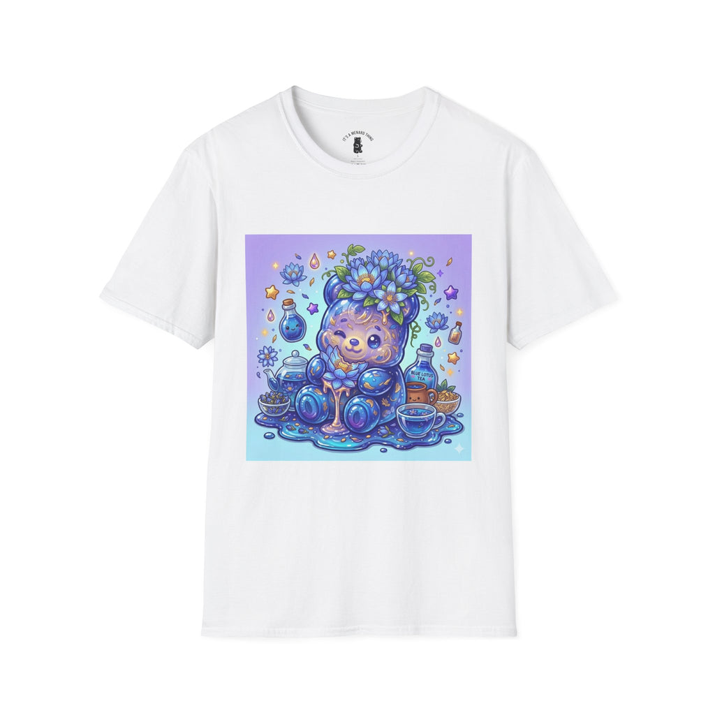 Blue Lotus Tea, Exotic Gooey Gummy Bear — Kawaii Graphic T-Shirt