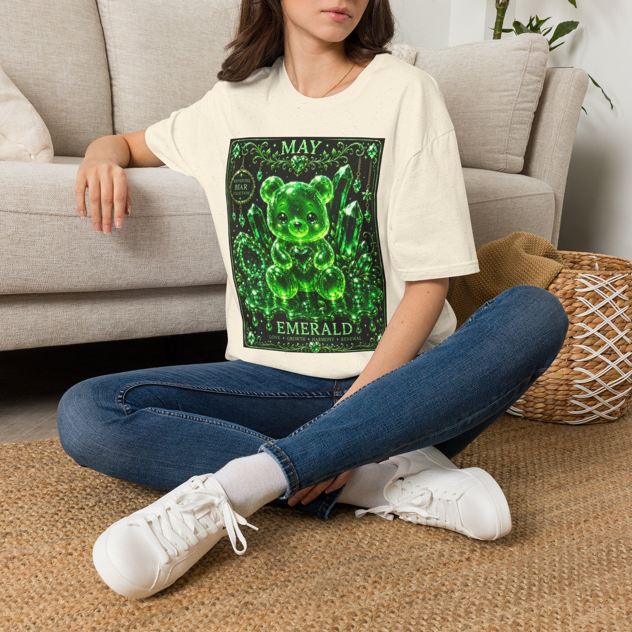 May, Emerald Birthstone Oozy Bear Gummy Special Addition- Graphic Shirt