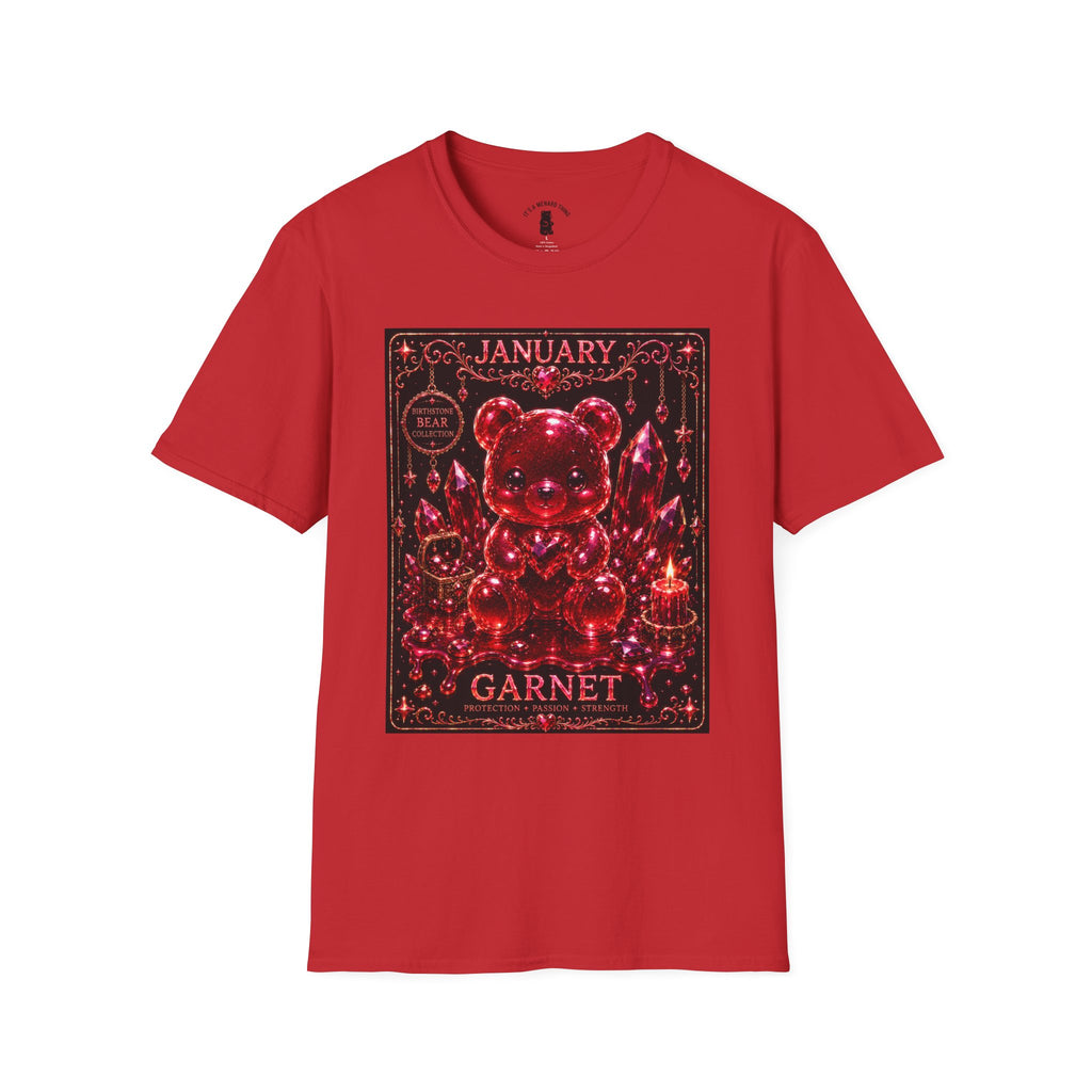January Garnet Birthstone Oozy Bear Friend Special Addition- Graphic Shirt