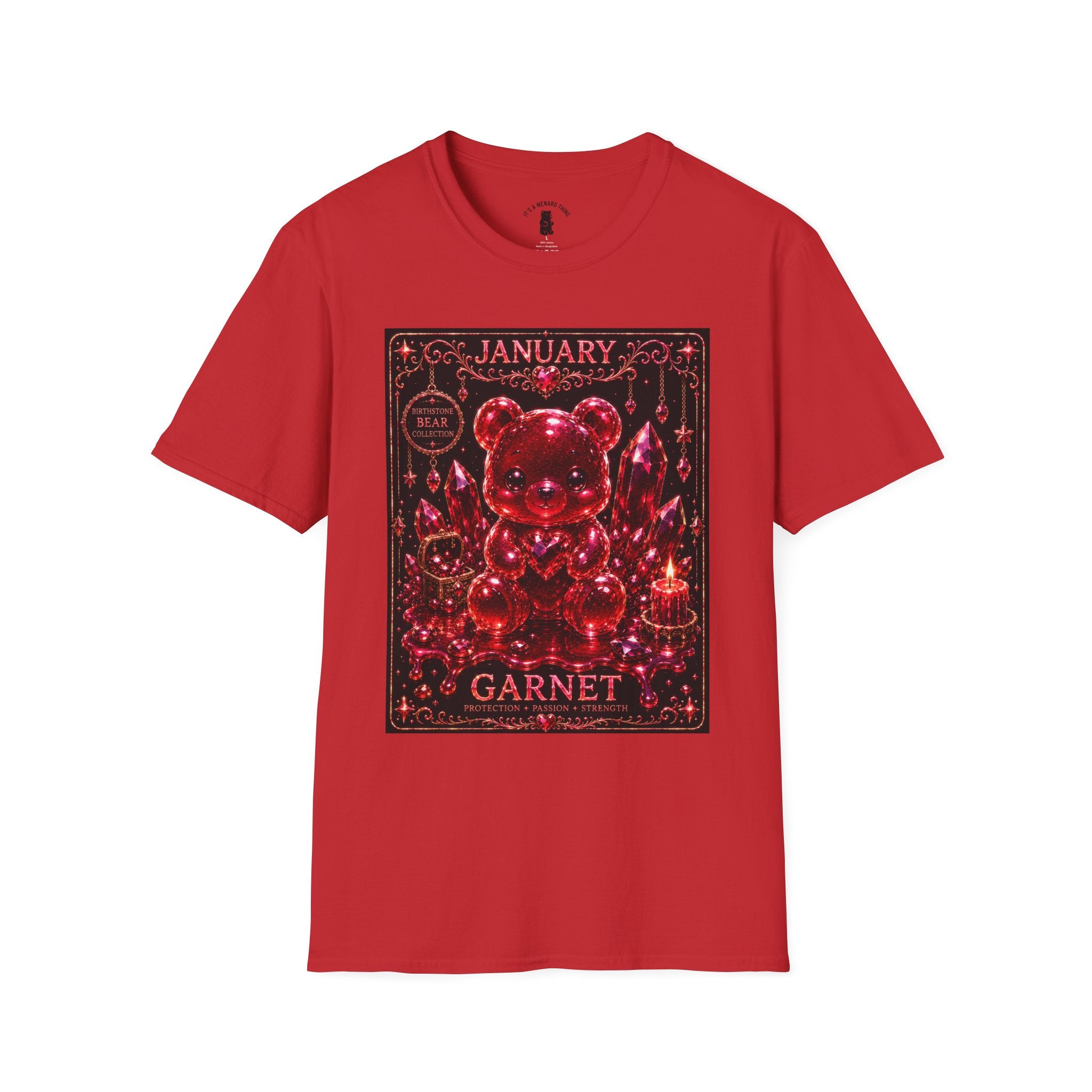 January Garnet Birthstone Oozy Bear Friend Special Addition- Graphic Shirt