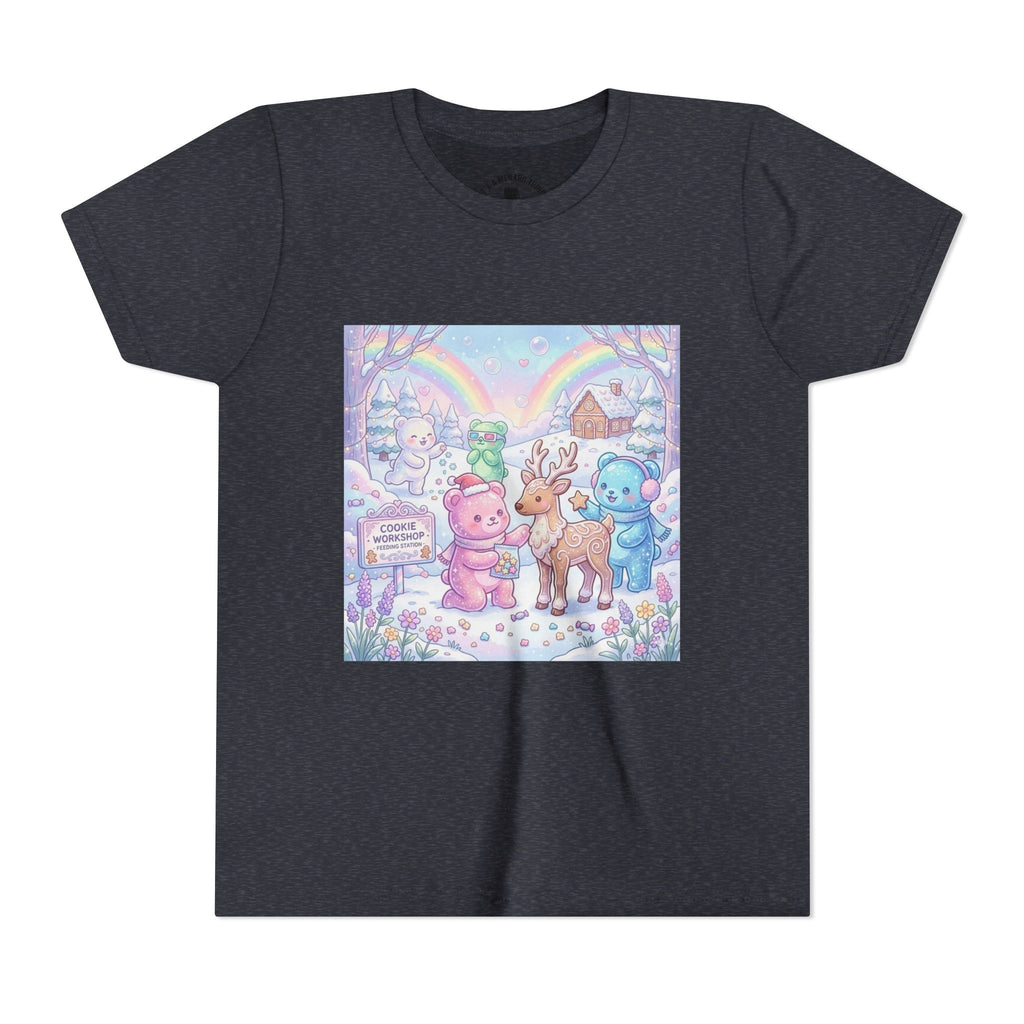 Gooey Gummies Feed Reindeer Graphic Youth Shirt