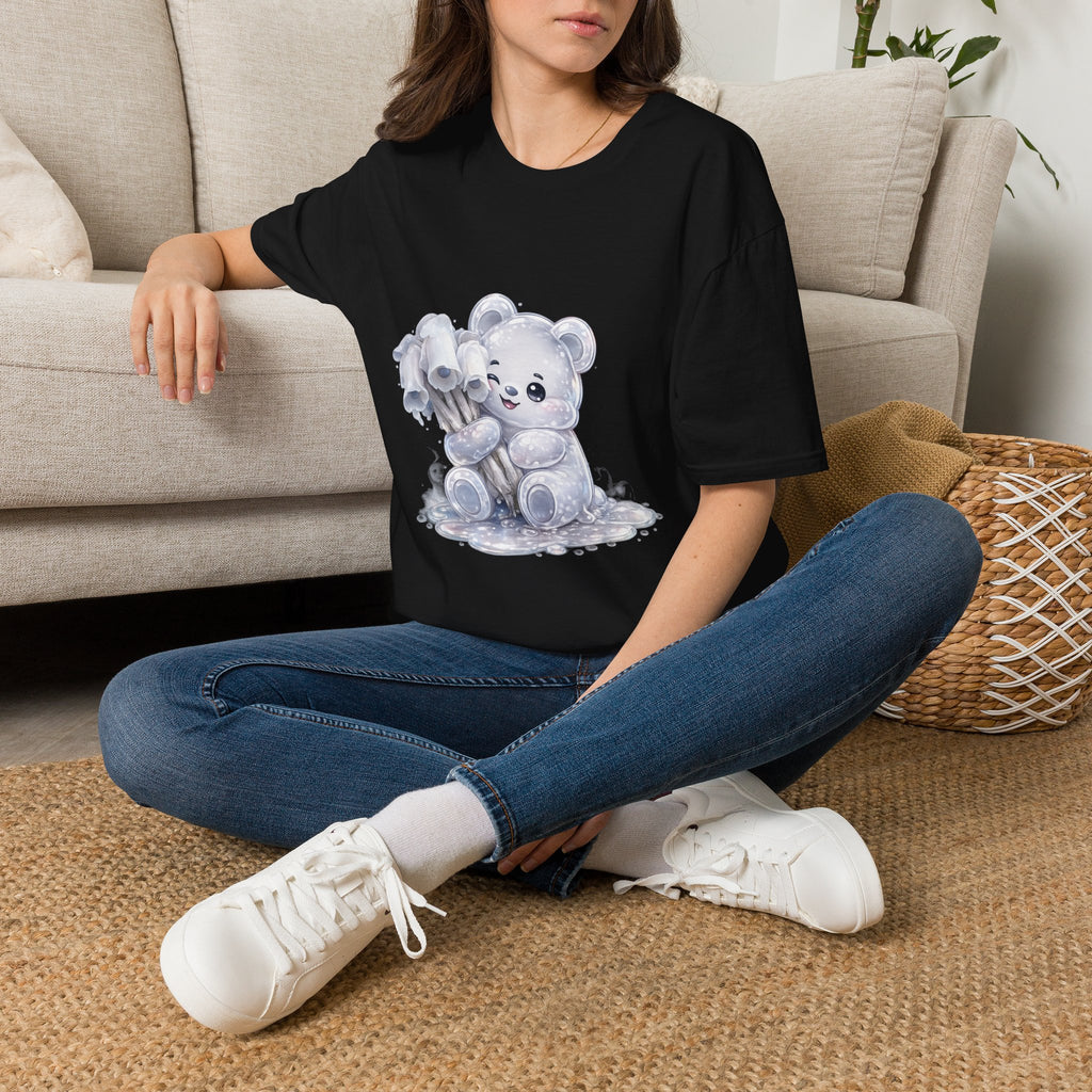 Special Ghost Pipe Mushroom Cluster, White Oozy Bear Gummy Friend- Graphic Shirt