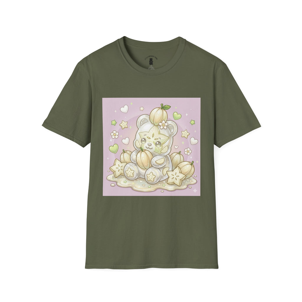 Cute Pumpkin Bear T-Shirt — Pastel Kawaii Fall Tee