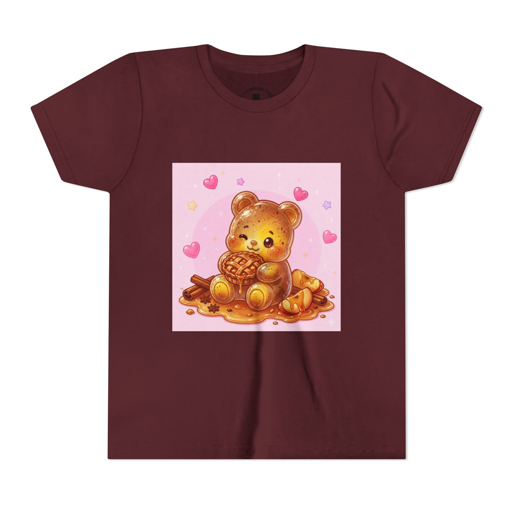 Warm Apple Cinnamon Pie Gooey Gummy Bear Hearts Youth Tee