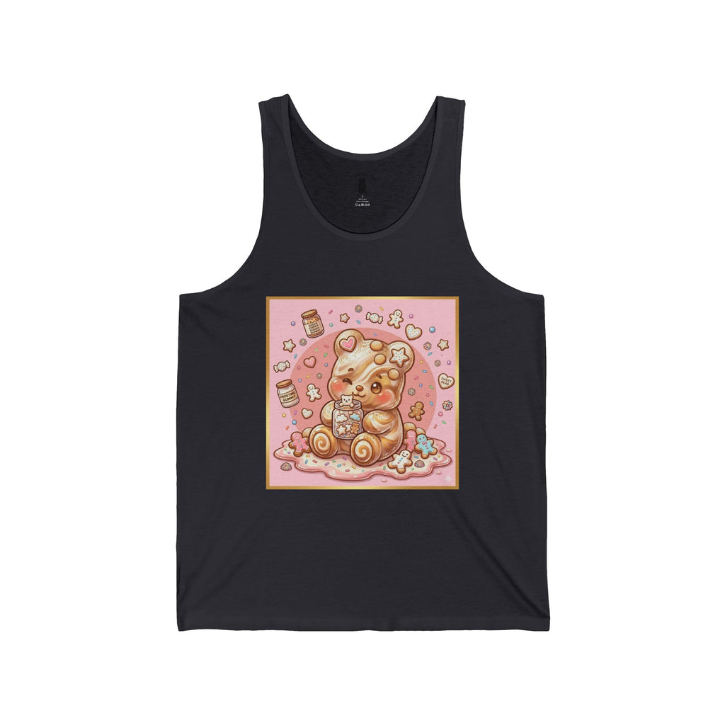 Frosted Sugar Cookie, Gooey Gummy Bear Friend — Cute Graphic Tank Top