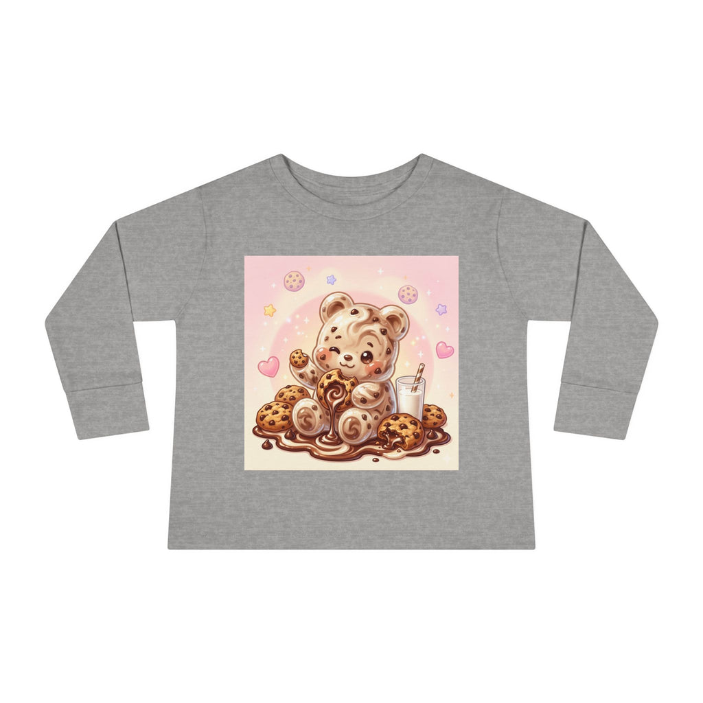 Milk & Cookies, Fudge Oozy Bear Gummy Friend- Kids Graphic Long sleeve Shirt