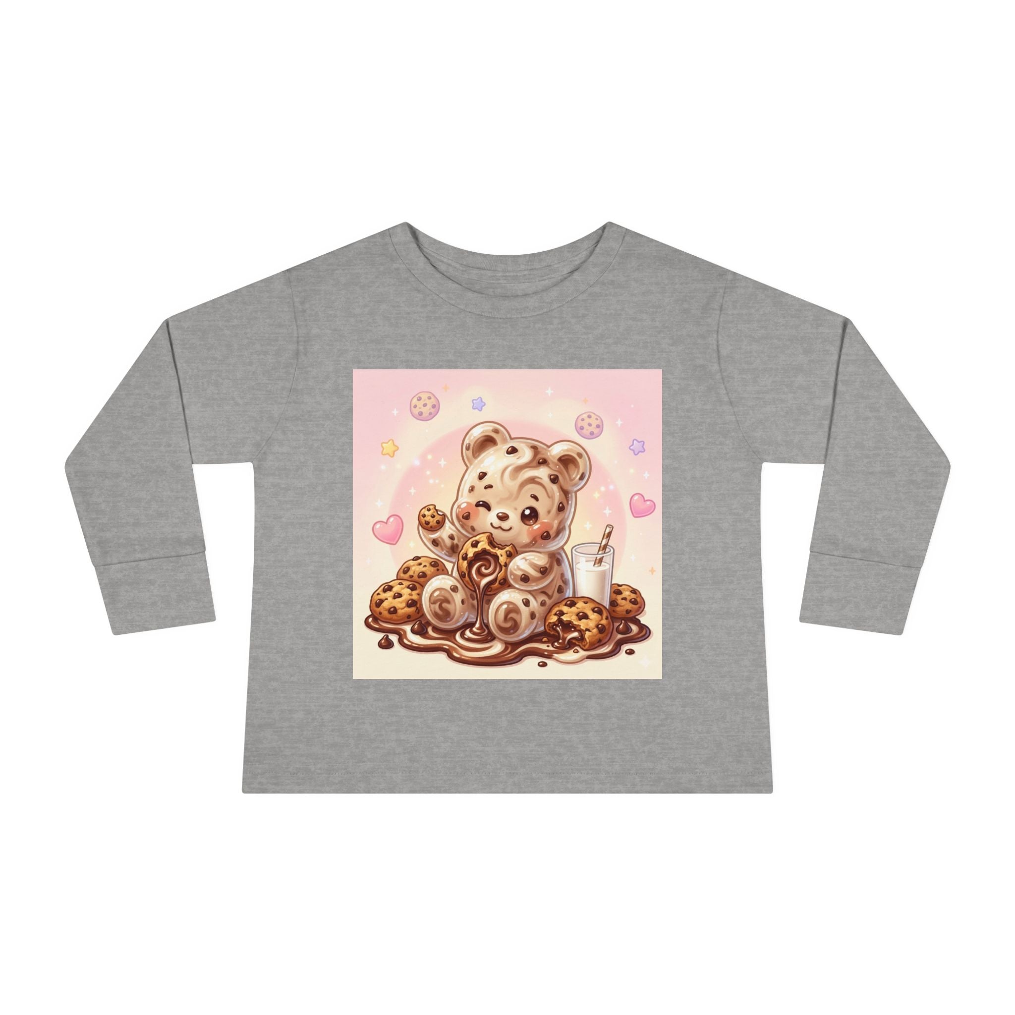 Milk & Cookies, Fudge Oozy Bear Gummy Friend- Kids Graphic Long sleeve Shirt