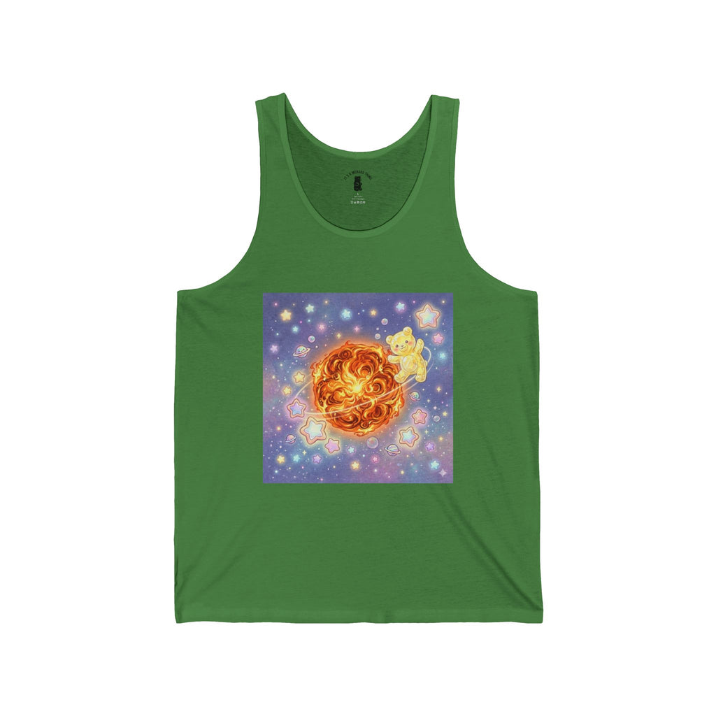 Shimmery Toasty Sun, Yellow Crystal Gooey Gummy Bear— Cute Celestial Summer Tee