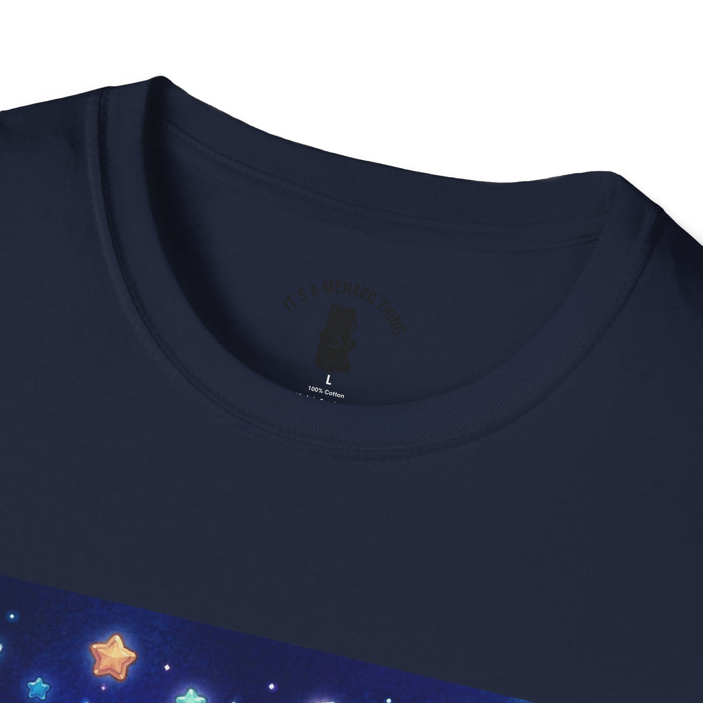 Lets Nap with Pluto, Teal Crystal Blue Gooey Gummy Bear- Kawaii Graphic T-Shirt