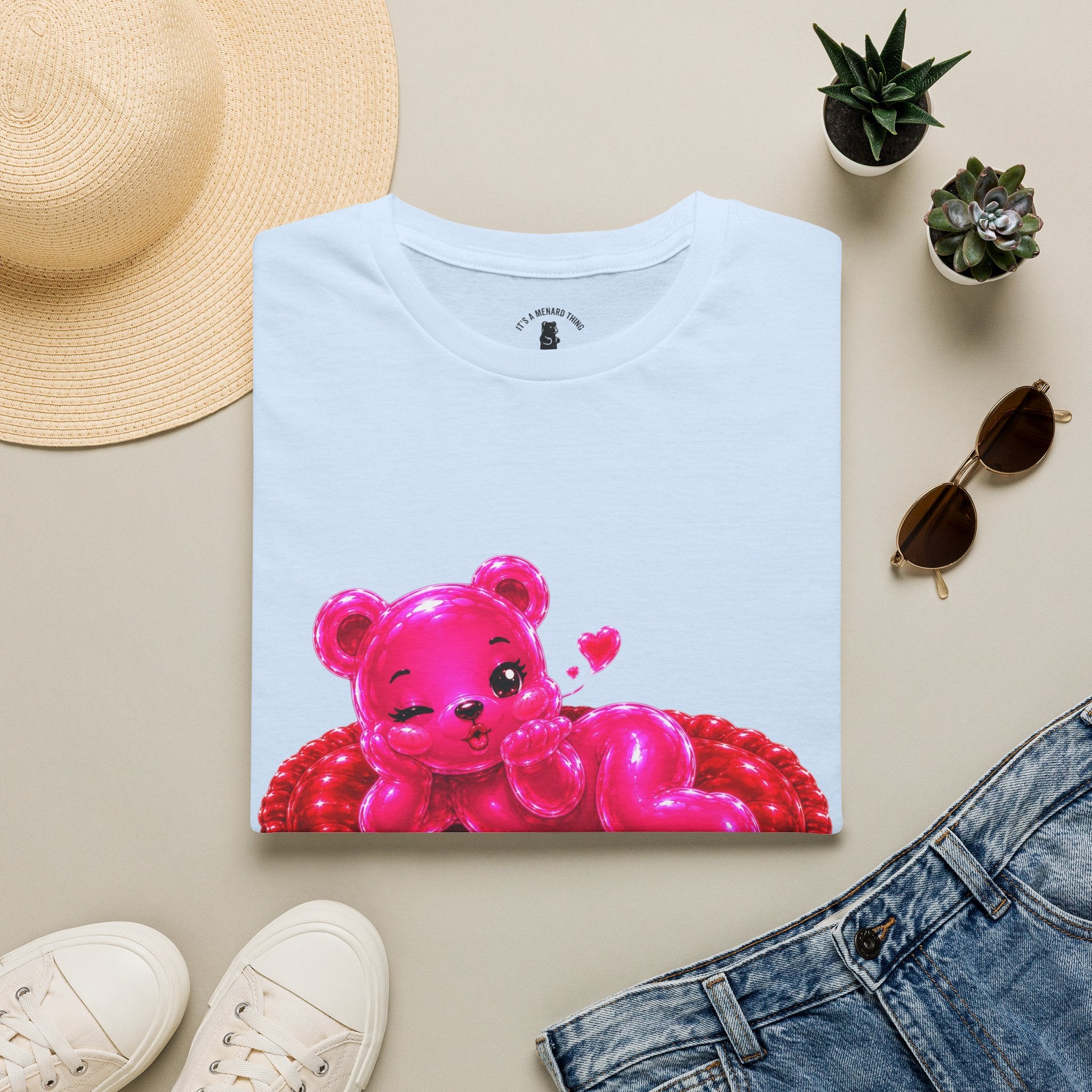 Valentines Addtion, Love me Long time Oozy Bear- Graphic Shirt (Adult Only)