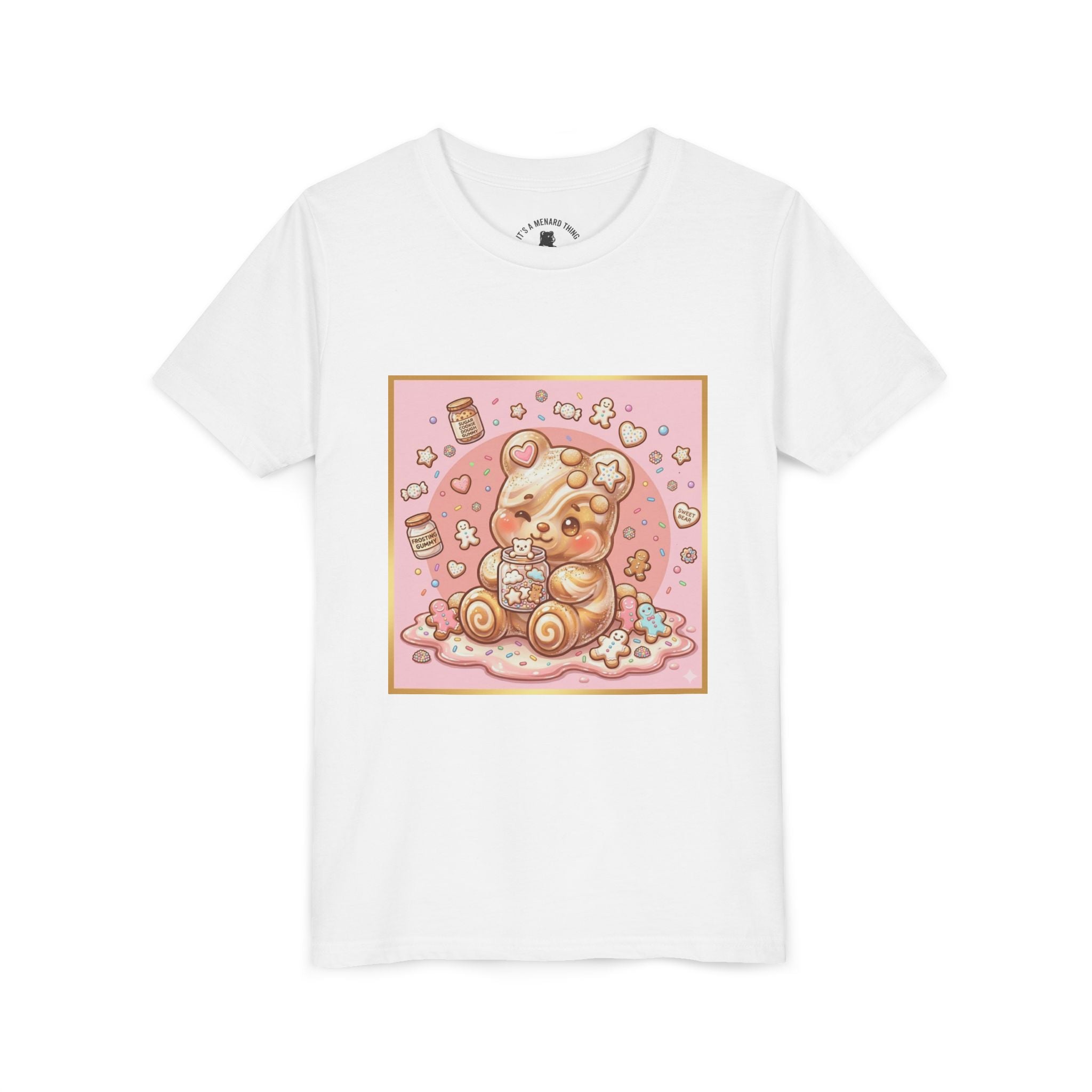 Sugar Frosted Holiday Cookie Gooey Gummy Bear Youth T-Shirt