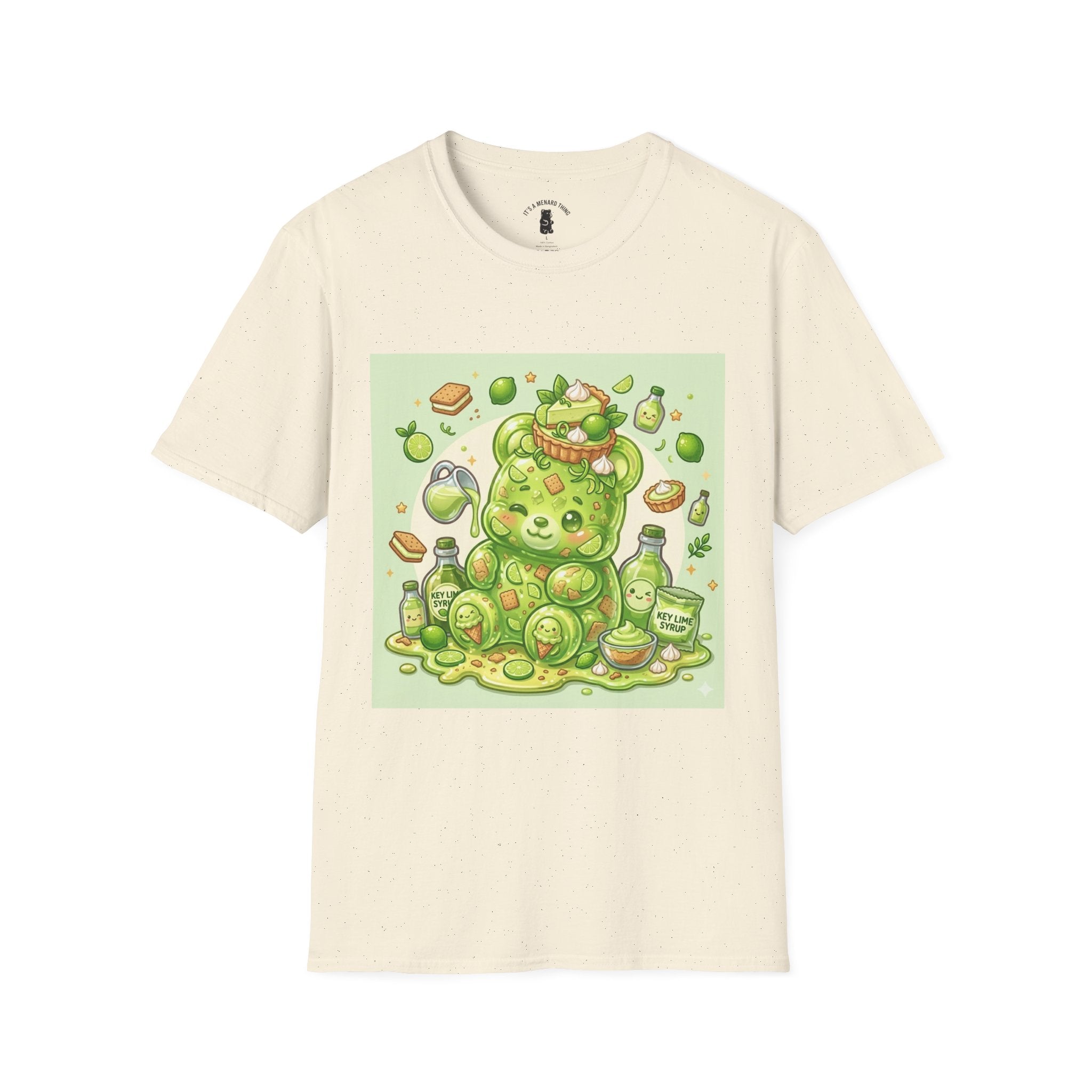 Keylime cream Pie, Exotic Gooey Gummy Bear — Kawaii Illustration T-Shirt