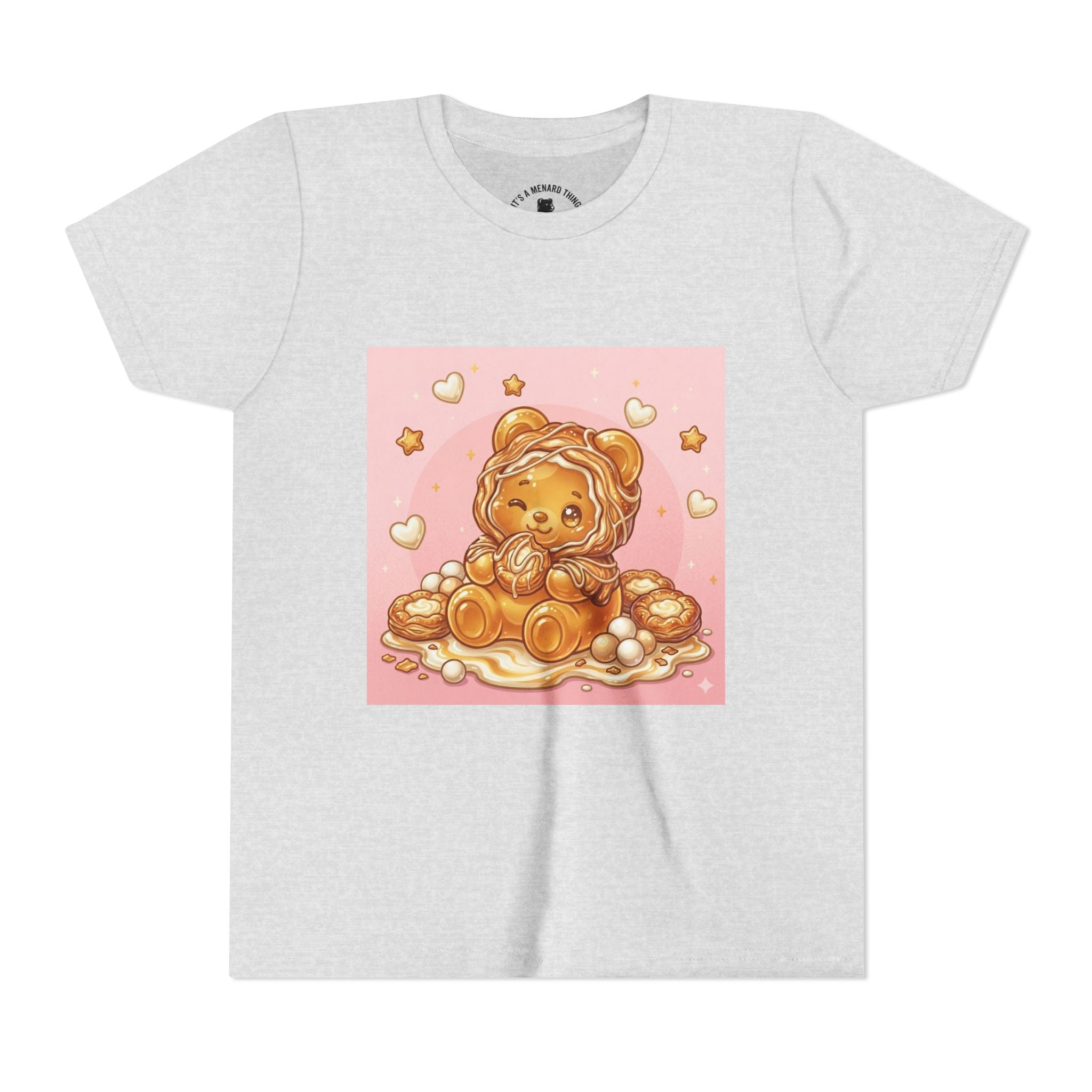 Cheese Danish Gooey Gummy Bear in Puff PJs Graphic Tee